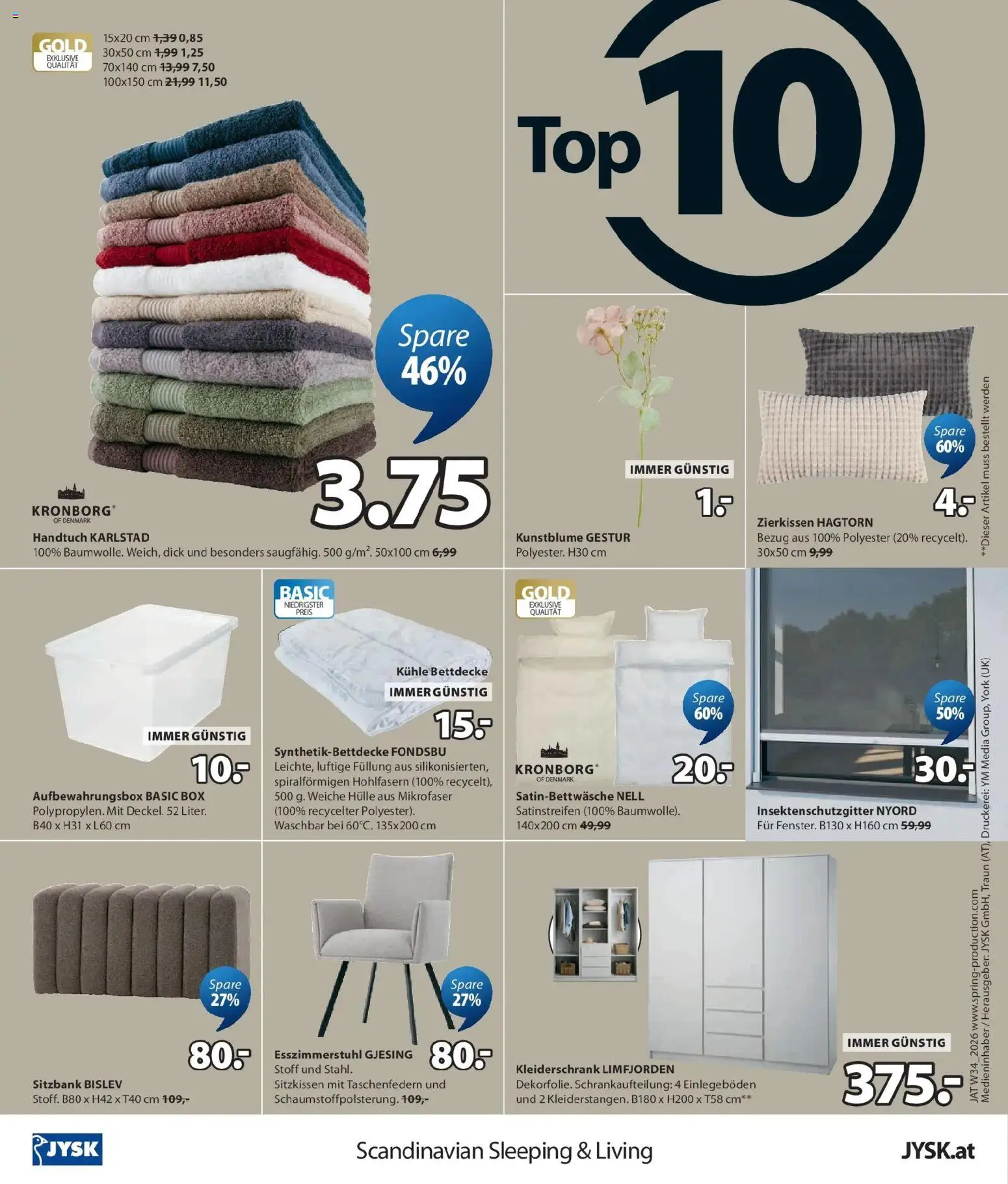JYSK: Spare Bis Zu 60% von 19.08.2026 - Aktuelle Angebote | Seite: 12 | Produkte: Hülle, Kleiderschrank, Box