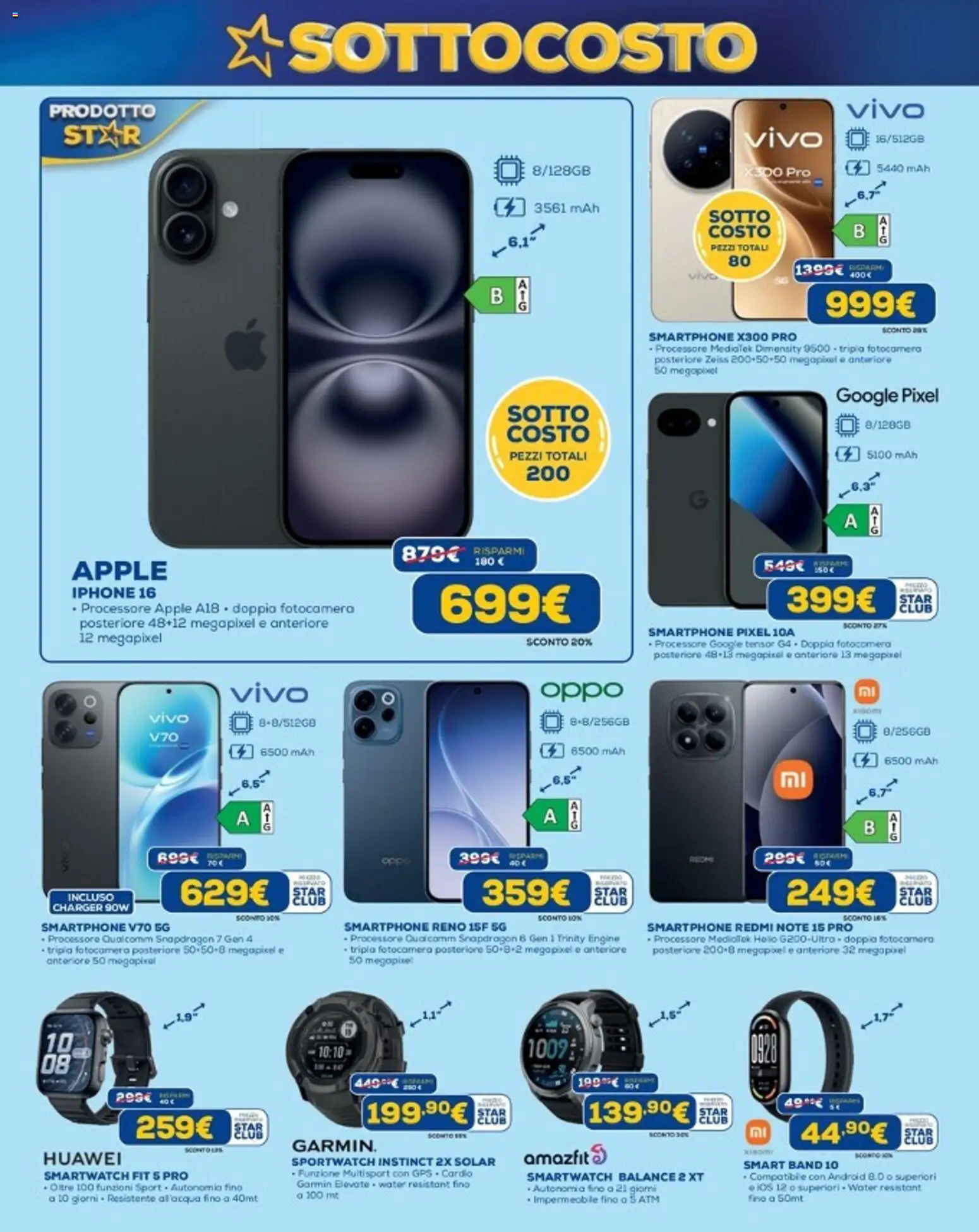 Volantino Euronics del 10/09/2026 | Pagina: 8 | Prodotti: Huawei, Iphone, Smartphone, Fotocamera