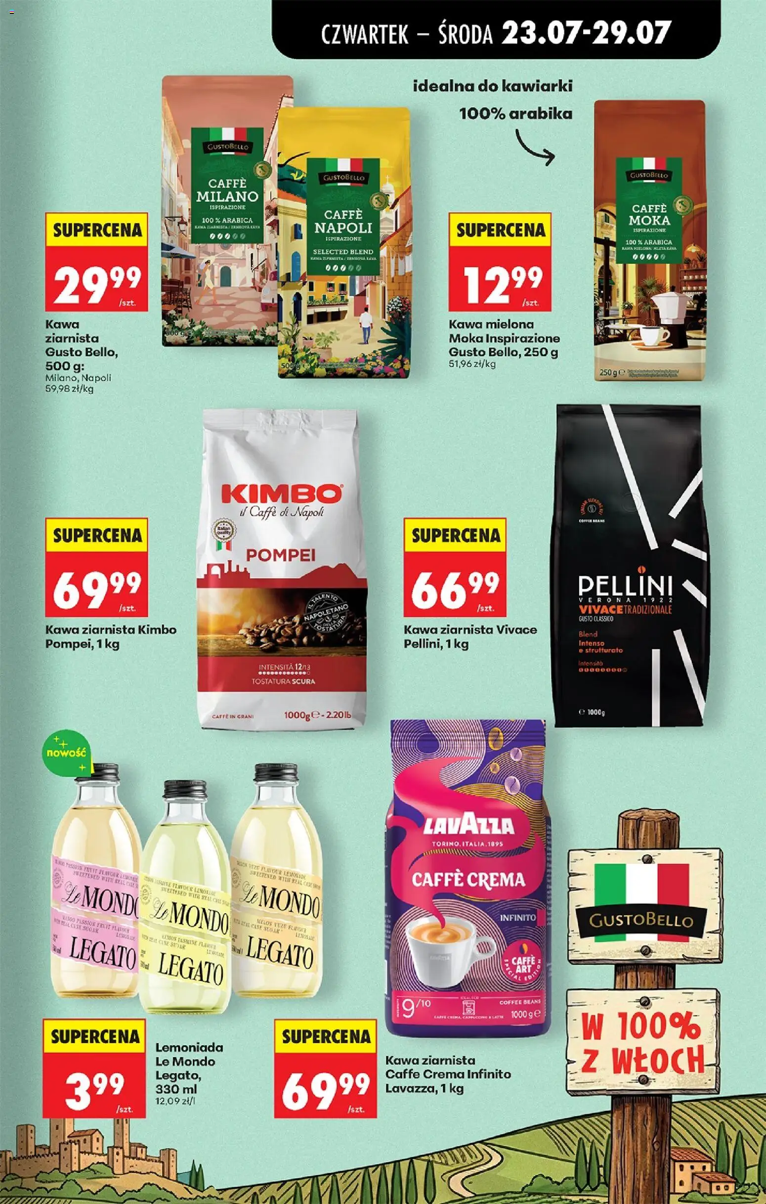 Biedronka gazetka od czwartku od 23.07.2026 | Strona: 67 | Produkty: Kawa ziarnista, Lavazza, Sery, Kawa
