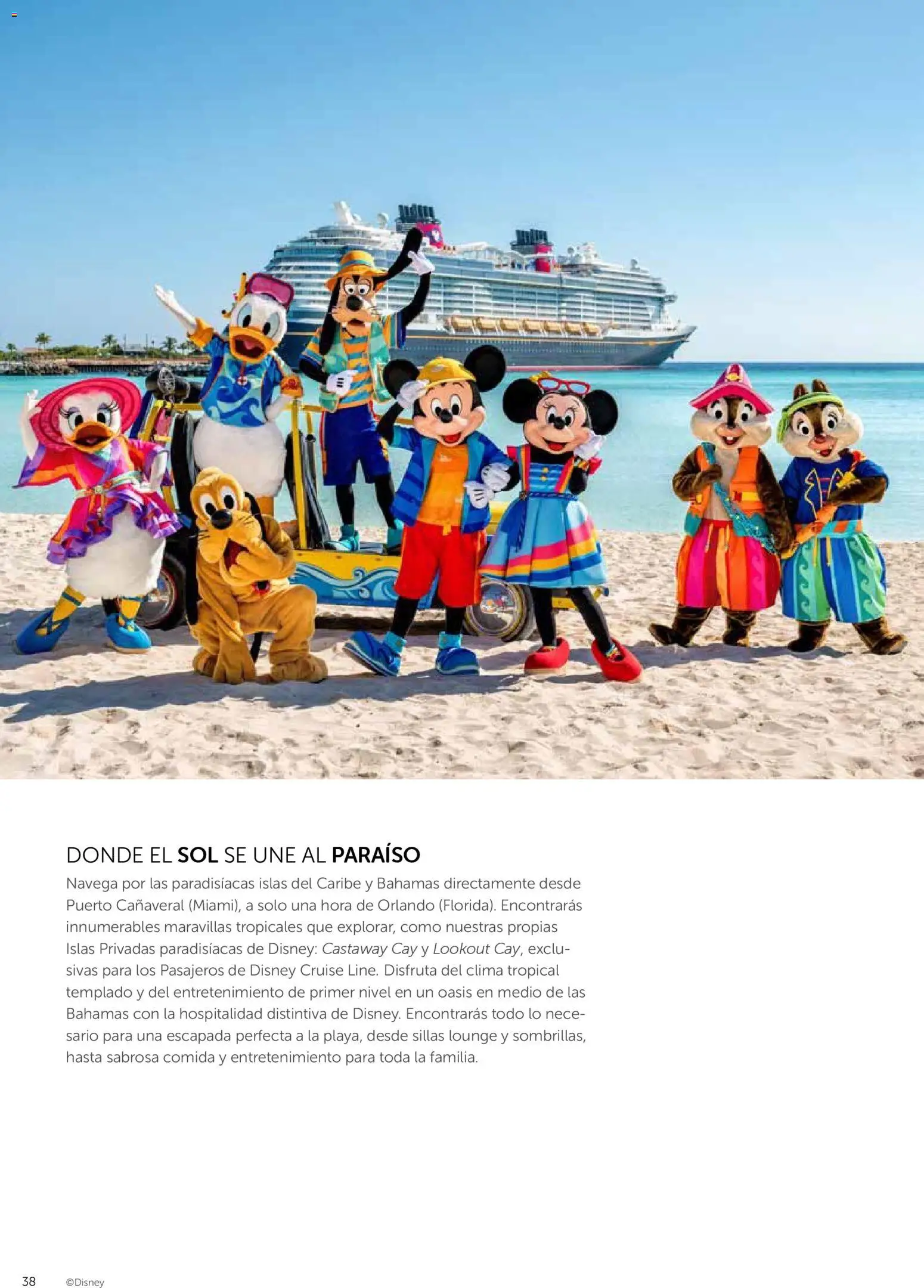 Viajes El Corte Inglés Disney Cruise Line │ válido desde el 07.04.2026 | Página: 38