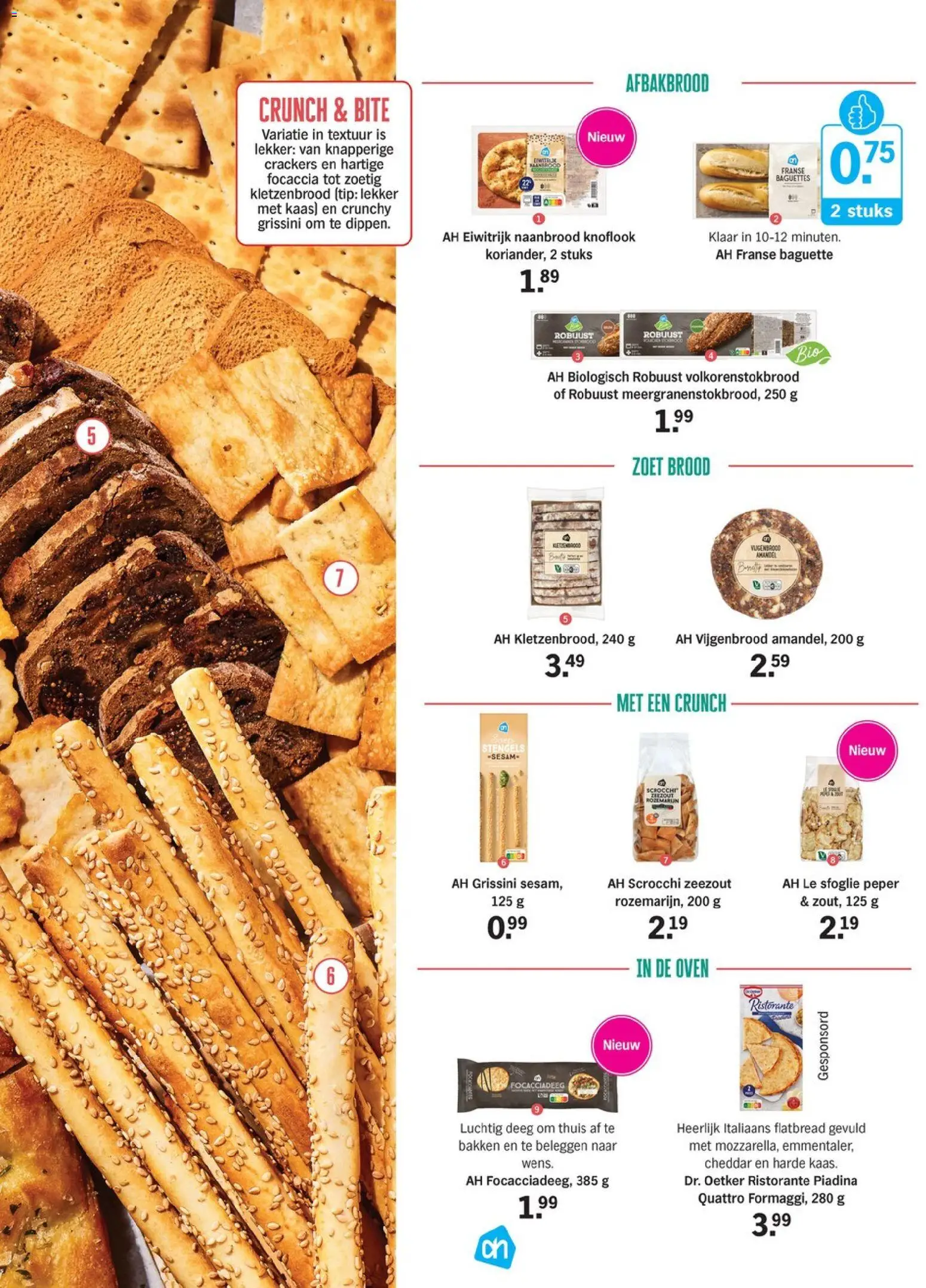 {H1} | Pagina: 25 | Producten: Crackers, Baguette, Knoflook, Focaccia