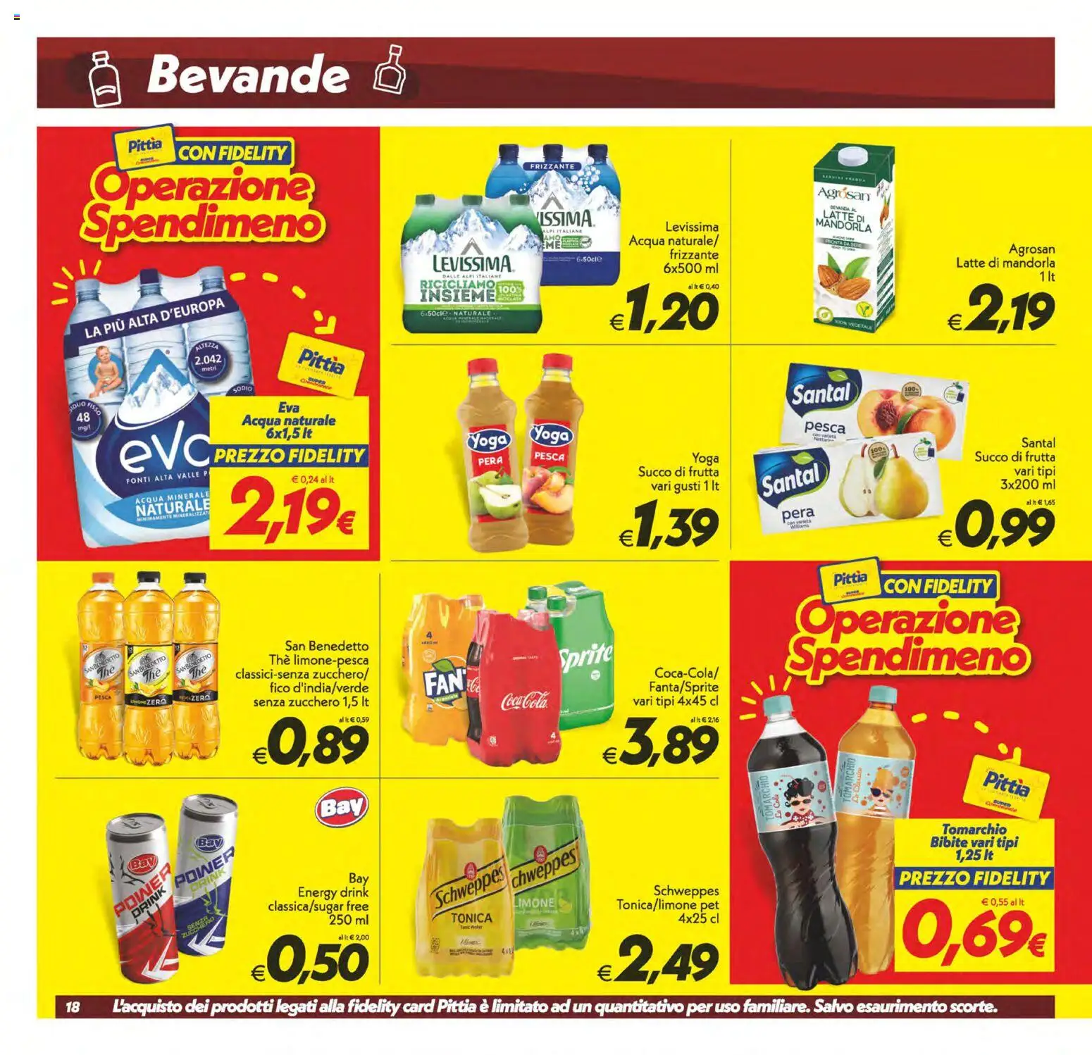 Volantino SuperConveniente del 22/09/2026 | Pagina: 18 | Prodotti: Frutta, Pesca, The, Succo di frutta