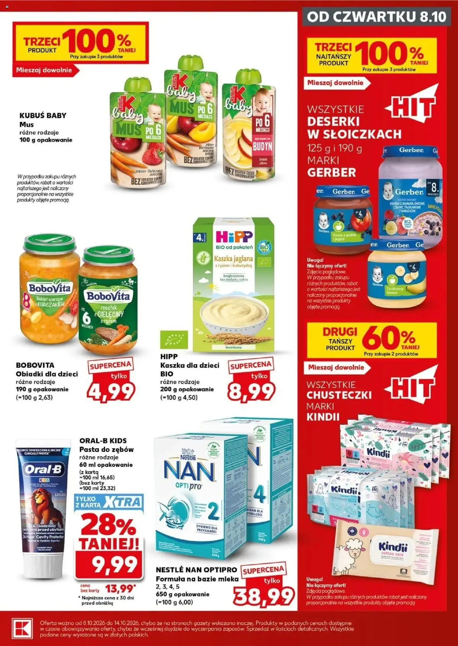 Kaufland gazetka - Mocny start od 12.10.2026 - od jutra PDF | Strona: 25 | Produkty: Mleka, Kaszka dla dzieci, Gazety, Banan