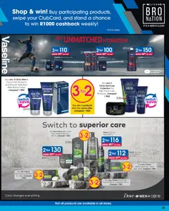 Clicks specials catalogue – valid from 23.04.2026 | Page: 23 | Products: Shower, Oil, Cream, Petroleum jelly