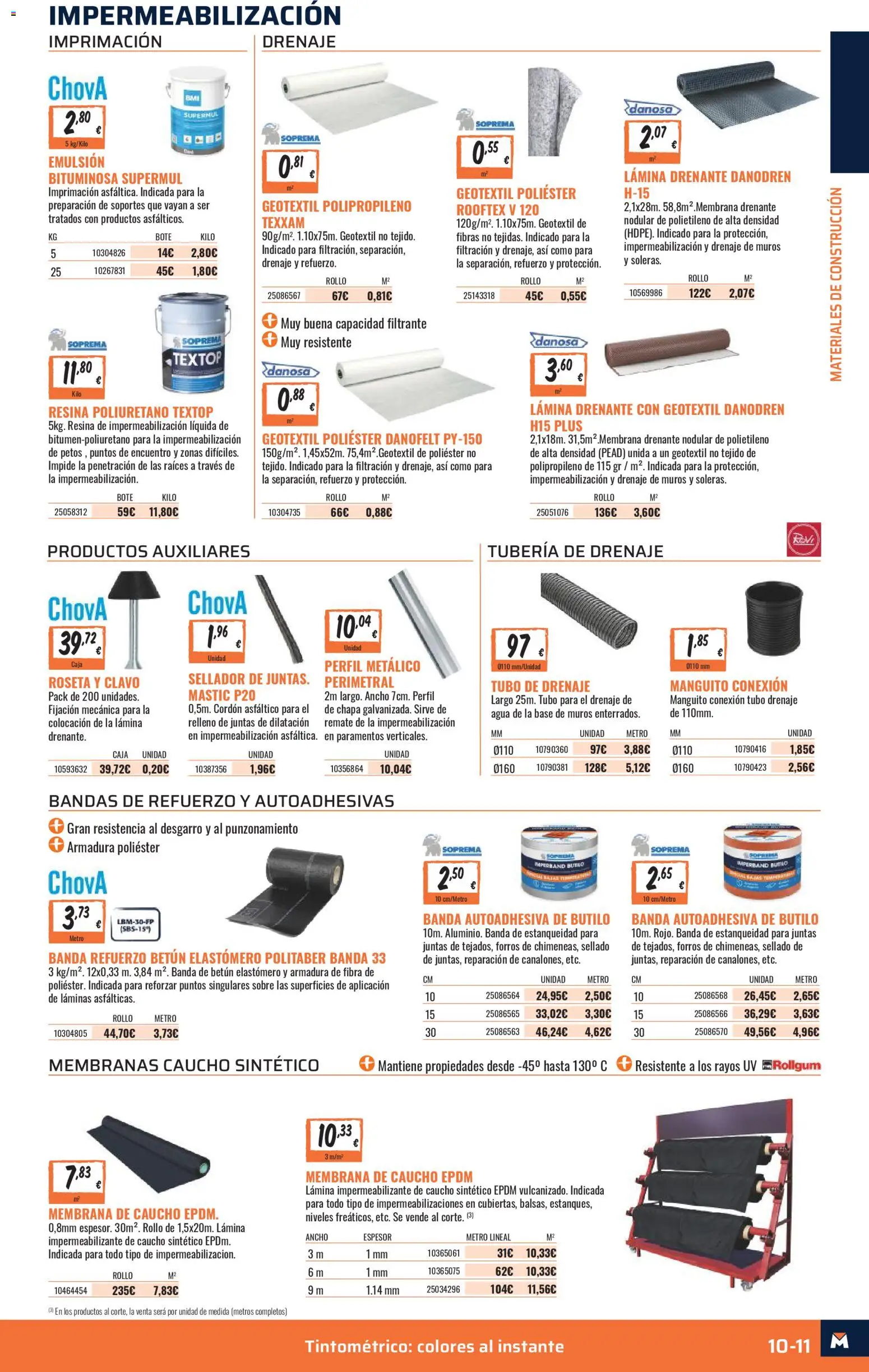 Obramat - Reformas Otono Imprenta Almacenes 06 Castellon 2026 │ válido desde el 09/10/2026 | Página: 11 | Productos: Agua, Caja