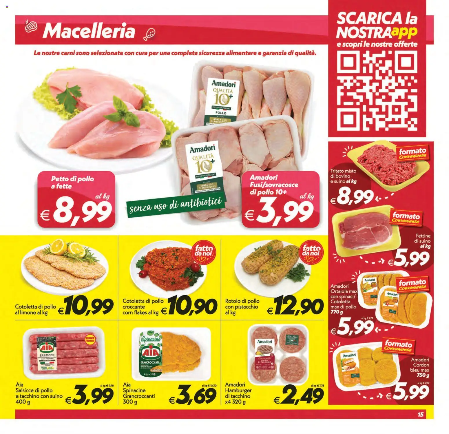 Volantino SuperConveniente del 01/09/2026 | Pagina: 15 | Prodotti: Bovino, Suino, Tacchino, Salsicce