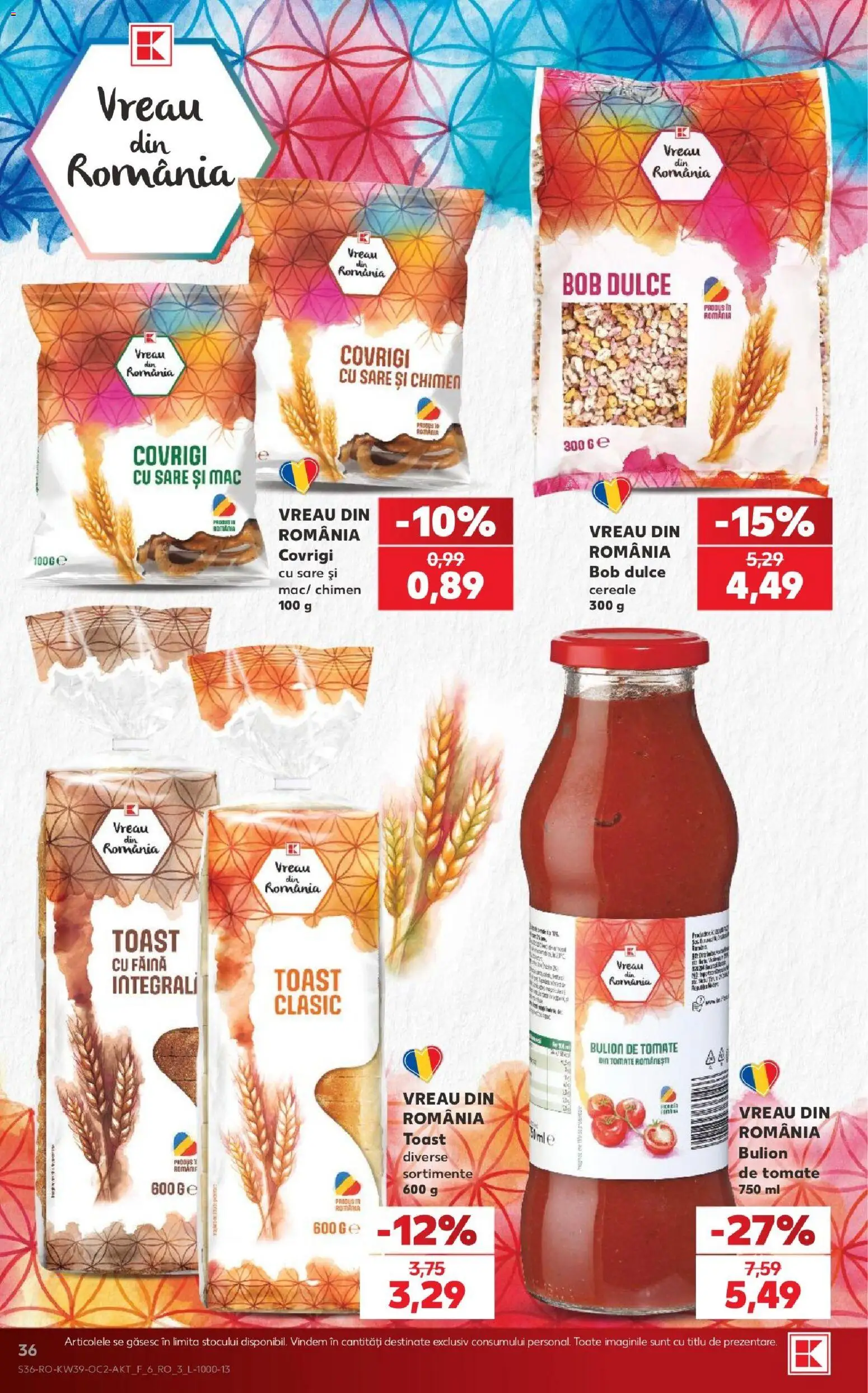 Kaufland RO akciós ujság - amely érvényes a következő dátumtól: 2026.09.23. | Oldal: 36
