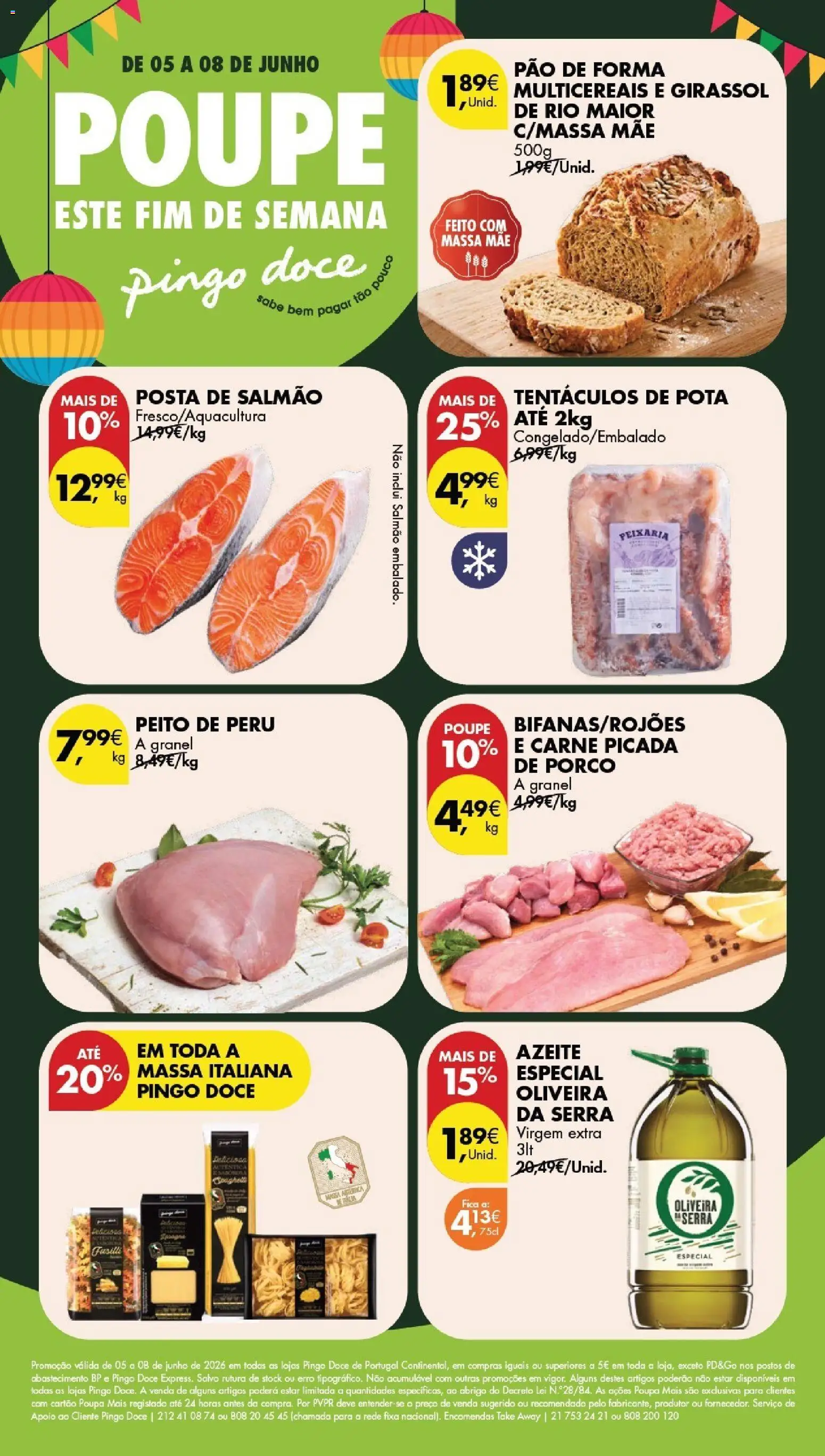 Pingo Doce Poupe este Fim de Semana │ válido de 05.06.2026 | Página: 1 | Produtos: Pão de forma, Peito de peru, Pão, Carne