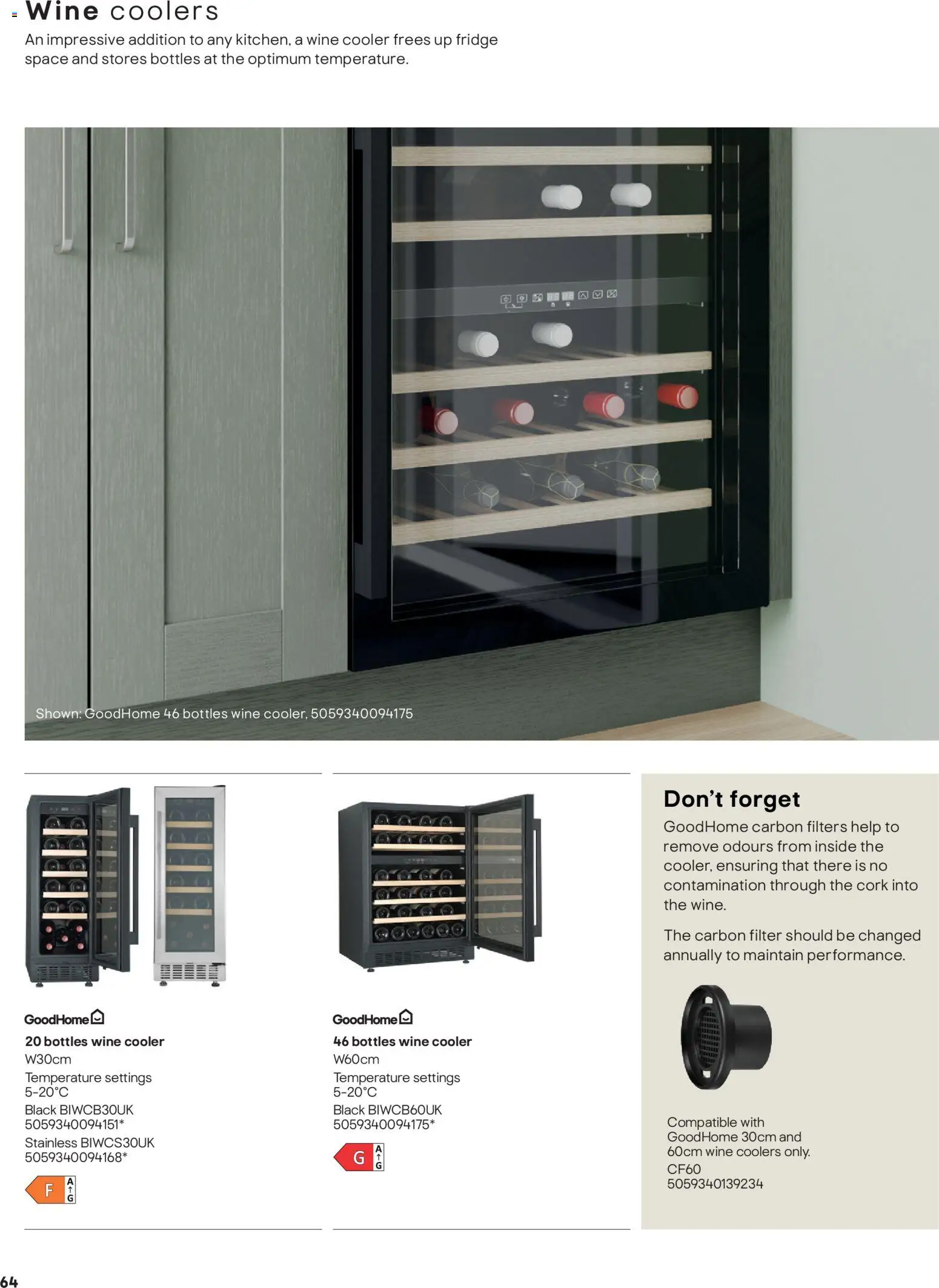 {H1} | Page: 64 | Products: Wine coolers, Wine