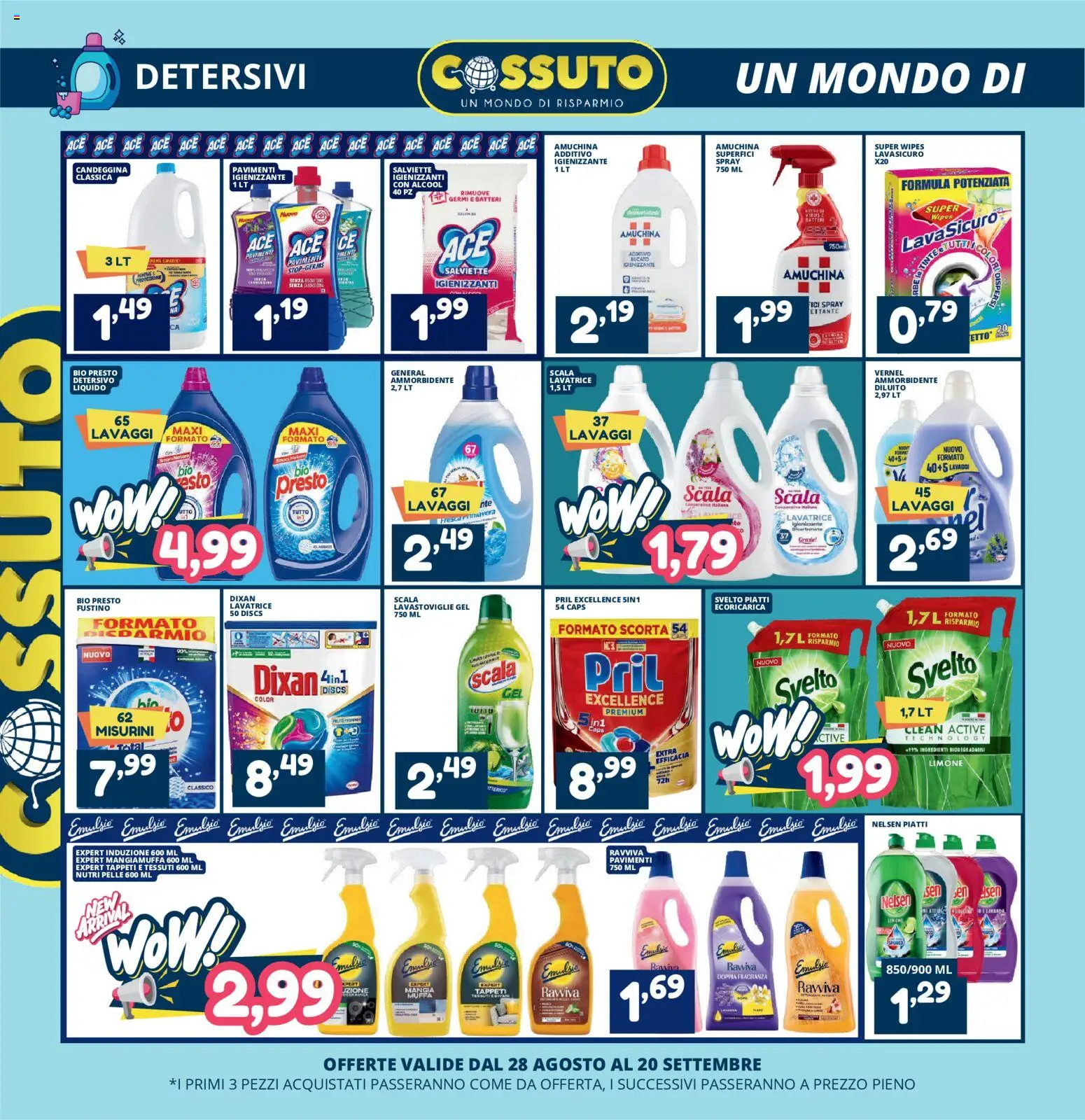 Volantino Cossuto del 28/08/2026 | Pagina: 2 | Prodotti: Bicarbonato, Limone, Lavastoviglie, Fragranza