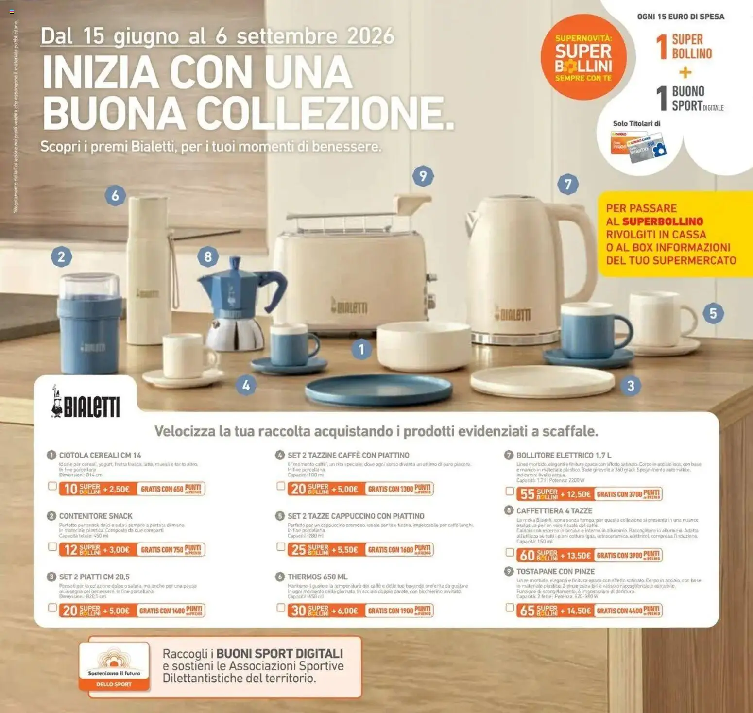 Volantino Conad del 14/07/2026 | Pagina: 35 | Prodotti: Cappuccino, Tè, Piatti, Vassoio