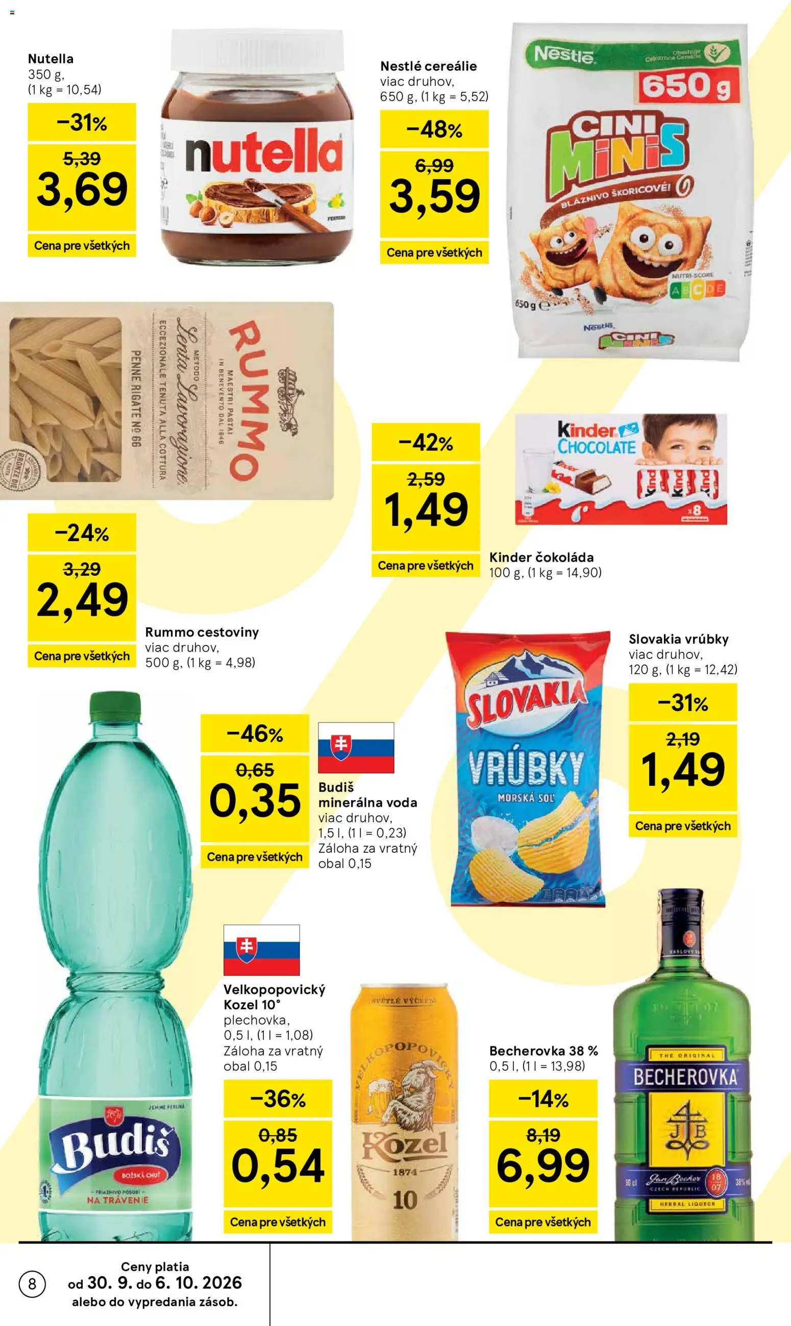 Nové Tesco akcie – leták je platný od 30.09.2026 | Strana: 8