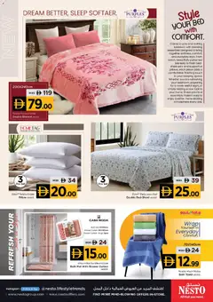 Preview of Nesto ON Fashion BIG DEALS valid from 1 Oct, 2026 | Page: 15 | Products: Blankets, Pillow, Bath, Towel