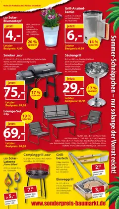 Sonderpreis Baumarkt Prospekt ab 15.08.2026 gültig | Seite: 9 | Produkte: Kamin, Sofa, Tisch, Blumentopf