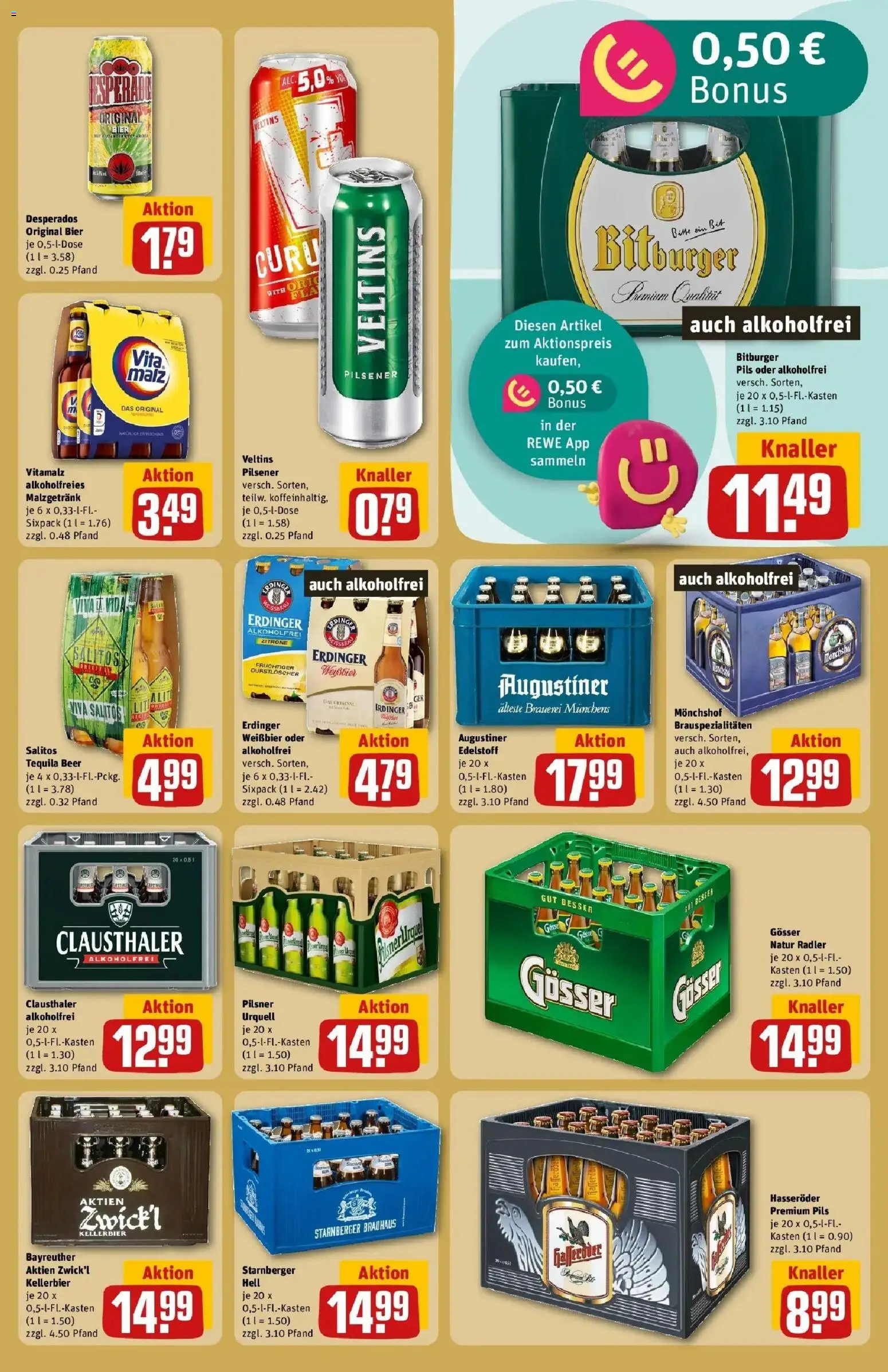 REWE Prospekt ab 05.10.2026 zum Blättern » Angebote | Seite: 19 | Produkte: Pils, Zitrone, Desperados, Hasseröder