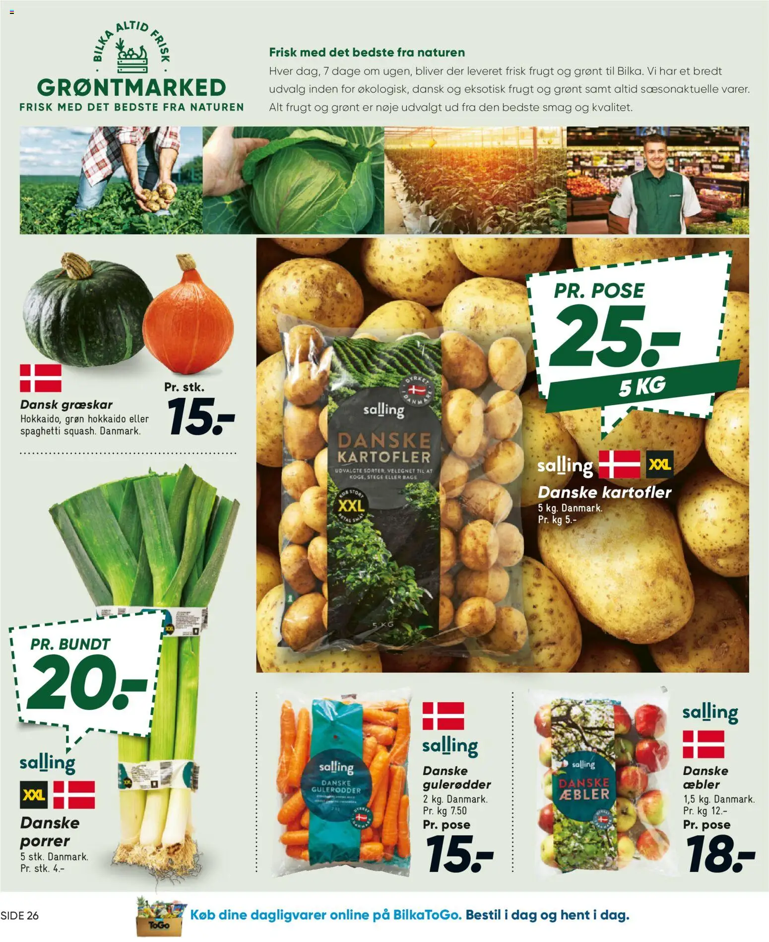 Bilka tilbudsavis – gyldig fra 30/10/2026 | Side: 28 | Produkter: Æbler, Græskar, Spaghetti, Gulerødder