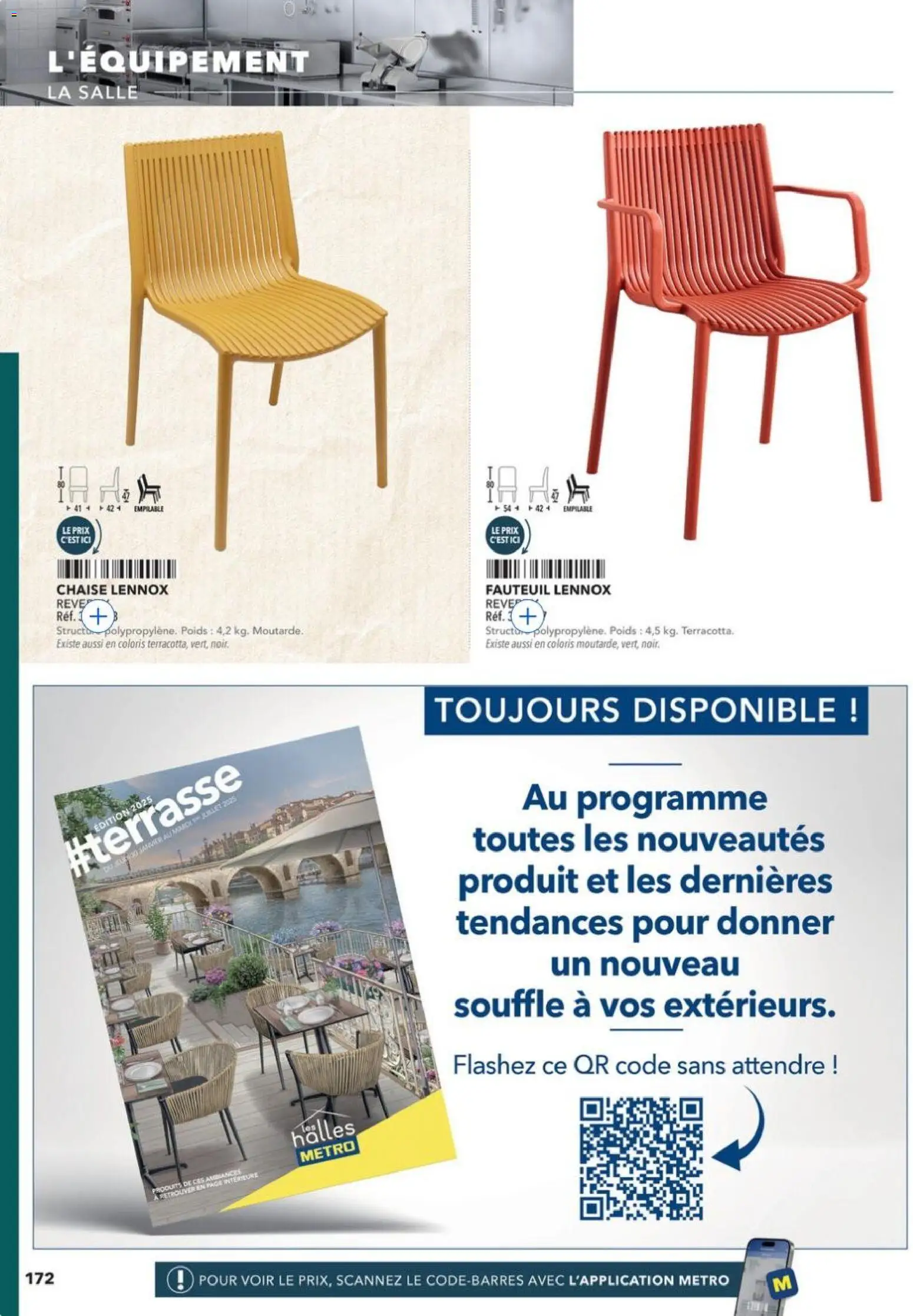 {H1} | Page: 172 | Produits: Poids, Fauteuil, Chaise