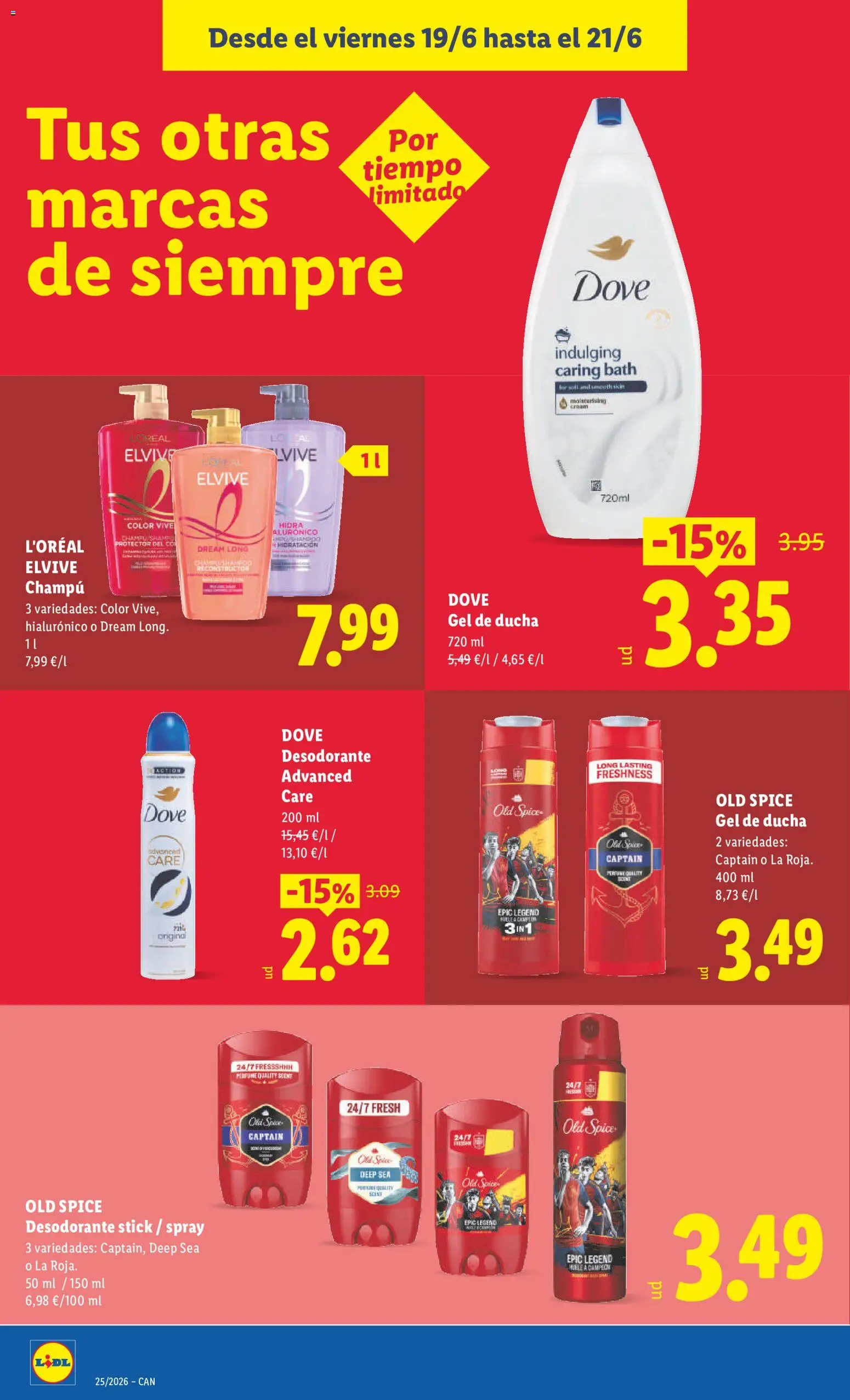 Lidl folleto Canarias │ válido desde el 15.06.2026 | Página: 60 | Productos: Perfume, Champú, Gel de ducha, Desodorante