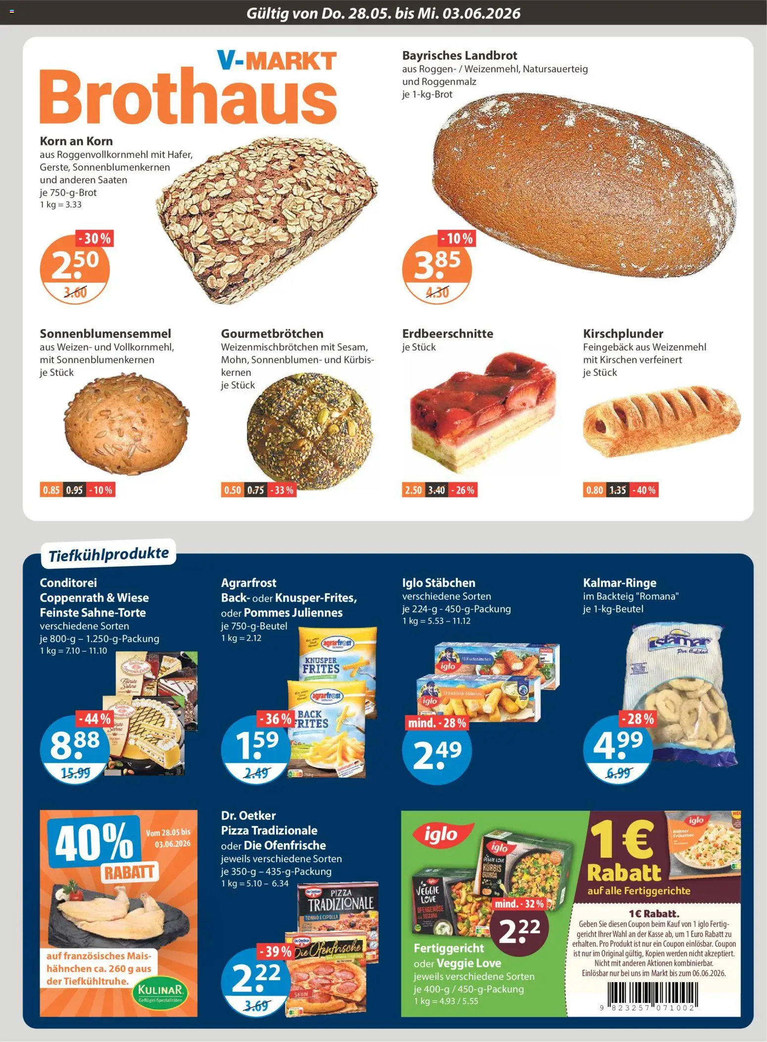 V-Markt Schwaben / Oberbayern – gültig ab 28.05.2026 | Seite: 5 | Produkte: Hahnchen, Fertiggerichte, Kürbis, Pizza