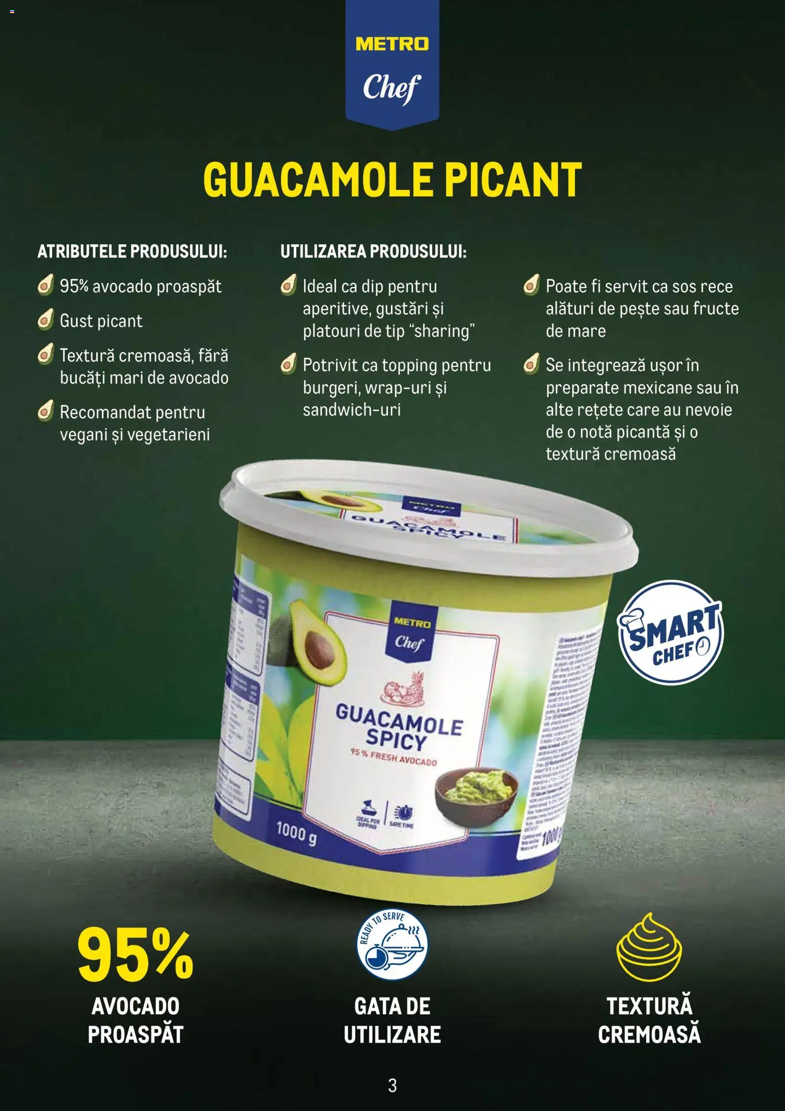 Noul catalog Metro – valabil de la 01.06.2026 | Pagină: 3 | Produse: Pește, Avocado, Fructe, Sos
