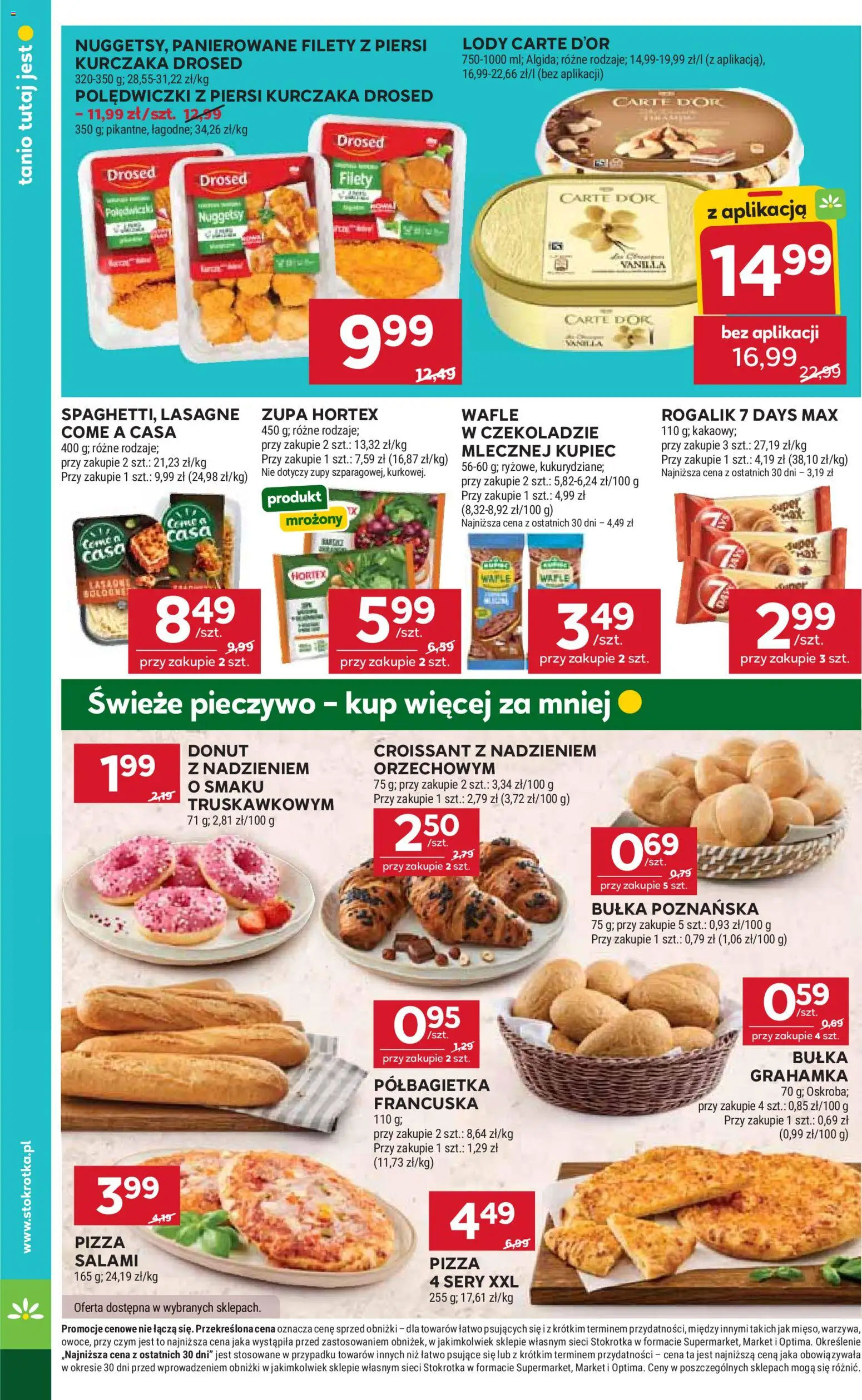 Stokrotka gazetka - Market od 17.09.2026 | Strona: 24 | Produkty: Pieczywo, Croissant, Pizza 4 sery, Sery