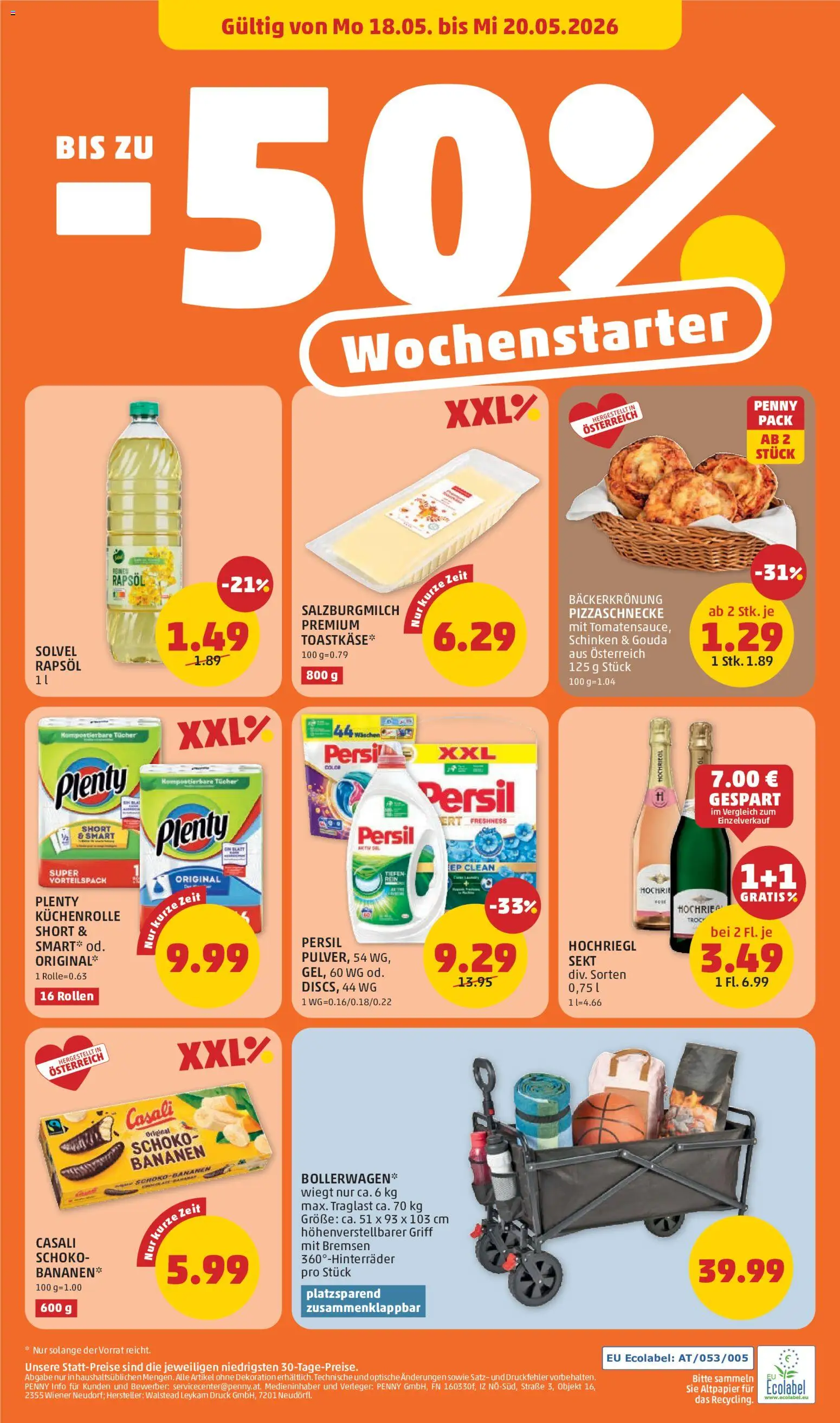 Penny Markt Flugblatt gültig ab 13.05.2026 | Seite: 28 | Produkte: Schinken, Bananen