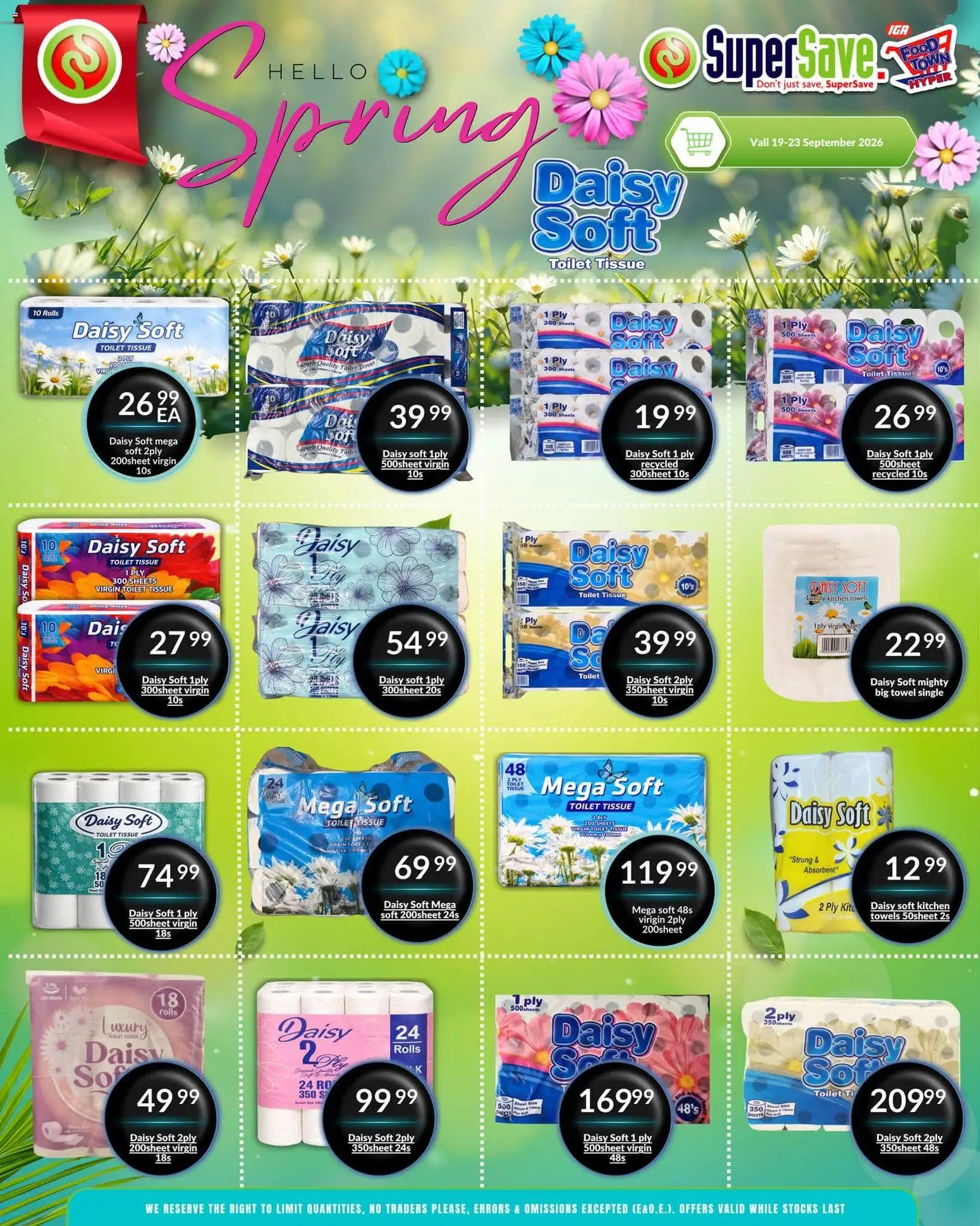 New Super Save catalogue – valid from 19/09/2026 | Page: 64 | Products: Towels, Toilet, Towel