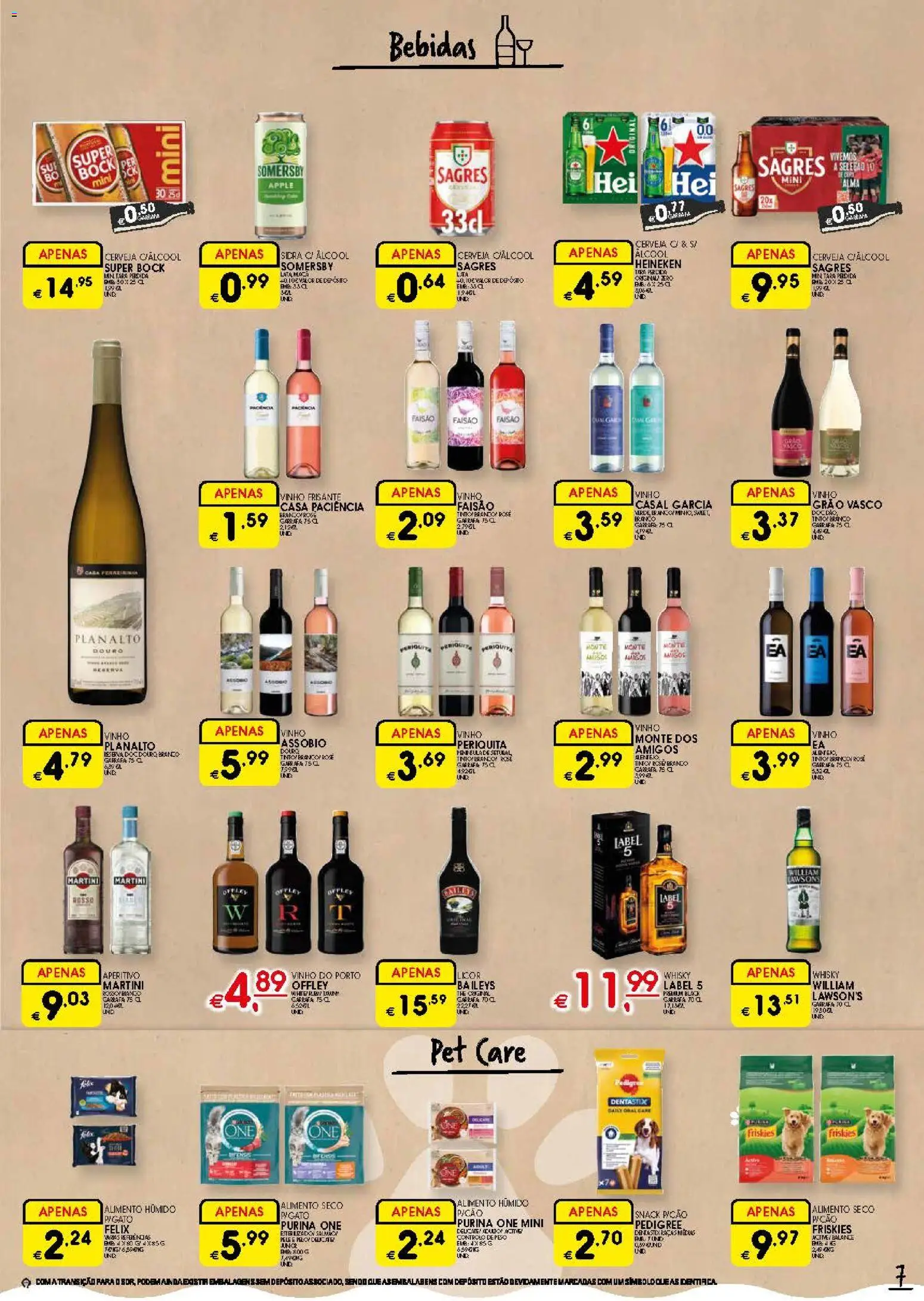 Meu Super folheto │ válido de 30.04.2026 | Página: 7 | Produtos: Whisky, Purina one, Super bock, Cerveja