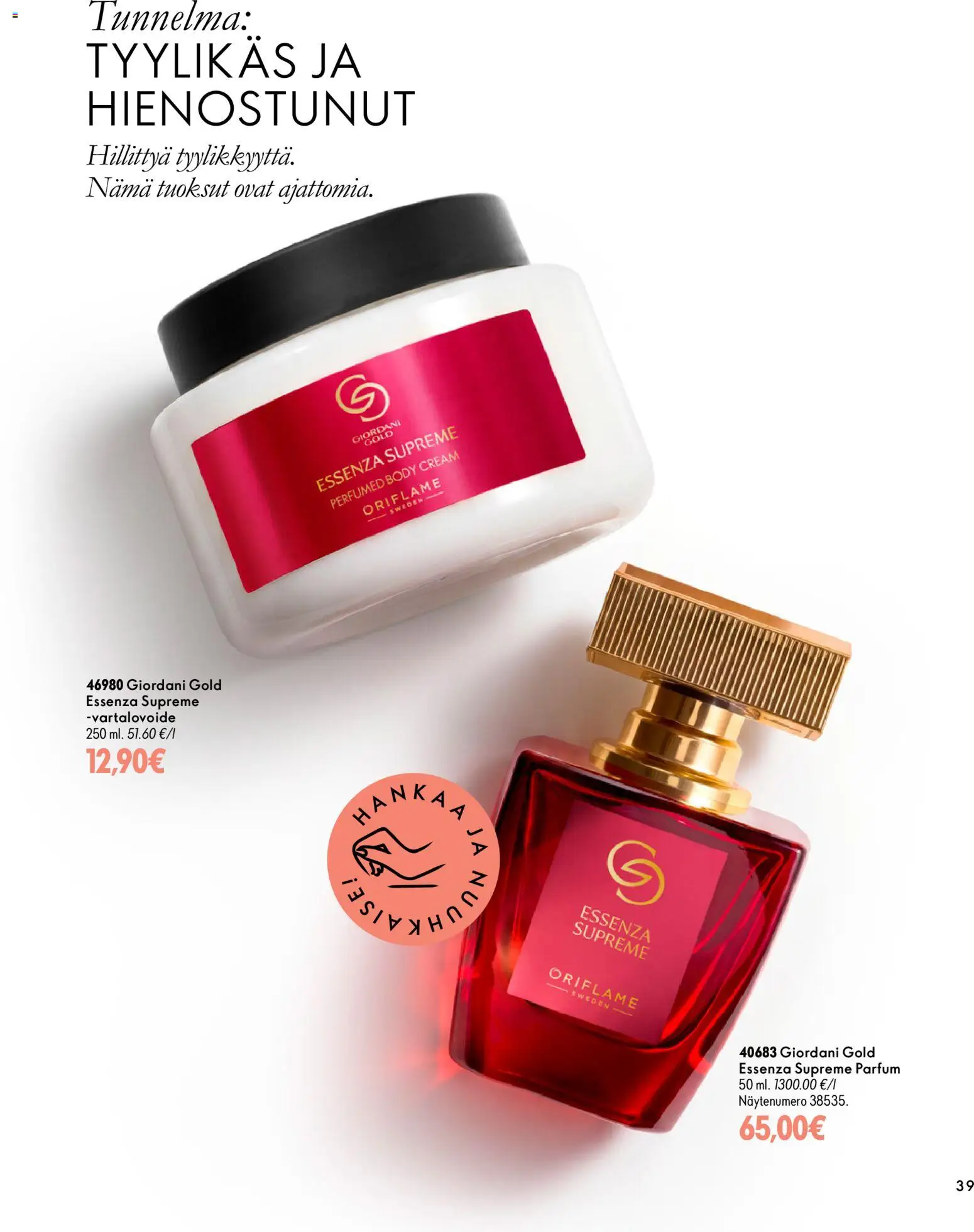 Oriflame tarjoukset – voimassa 18/11/2026 alkaen | Sivu: 39 | Tuotteet: Vartalovoide