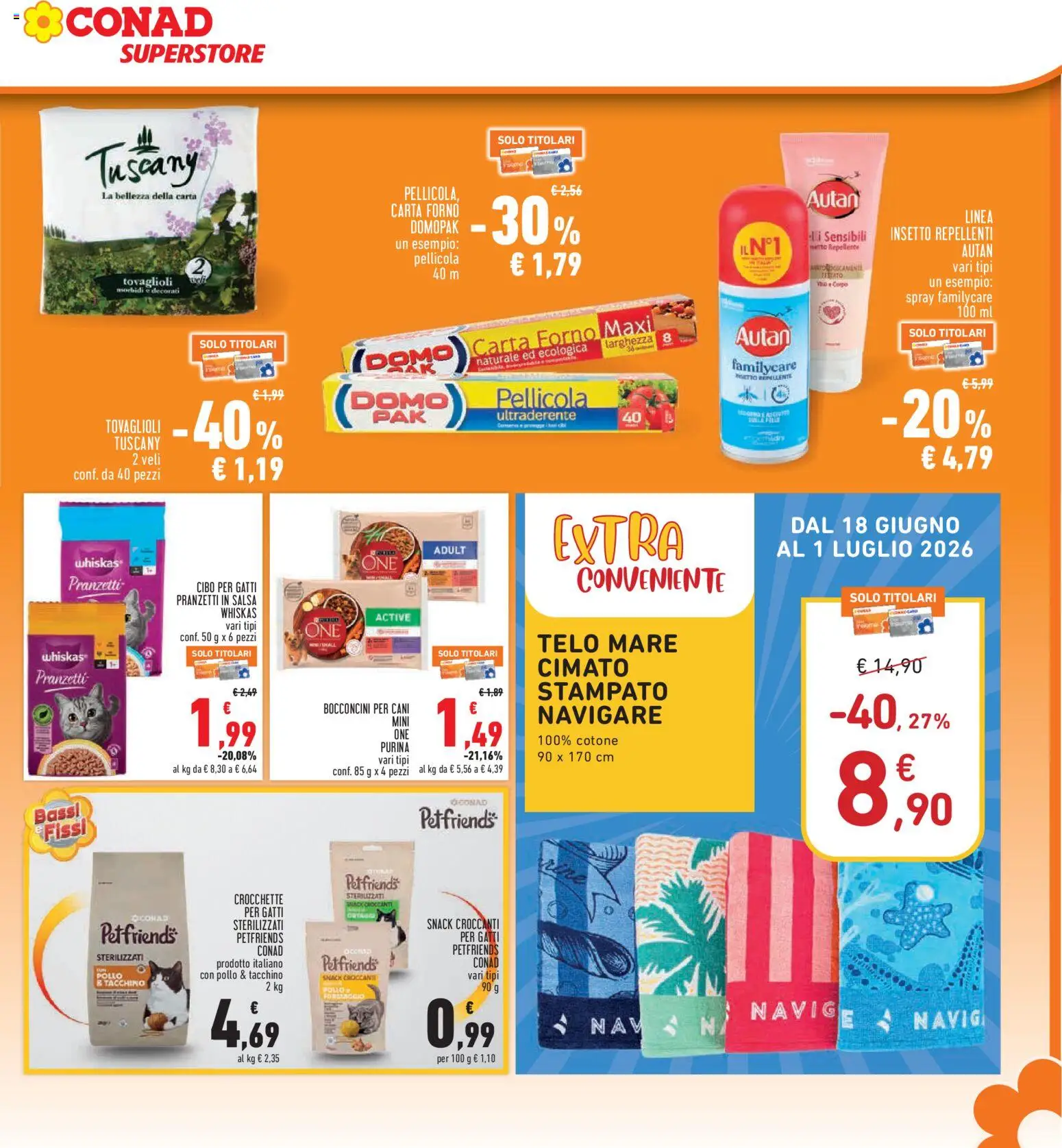 Volantino Conad del 18.06.2026 | Pagina: 25 | Prodotti: Pollo, Crocchette, Forno, Carta forno
