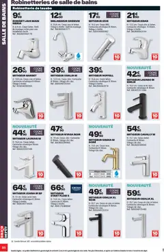 Brico Dépôt - Prévisualisation de Brico Dépôt L'officiel du bricolage valide à partir de 16/06/2026 | Page: 86 | Produits: Robinet, Lavabo, Cartouche