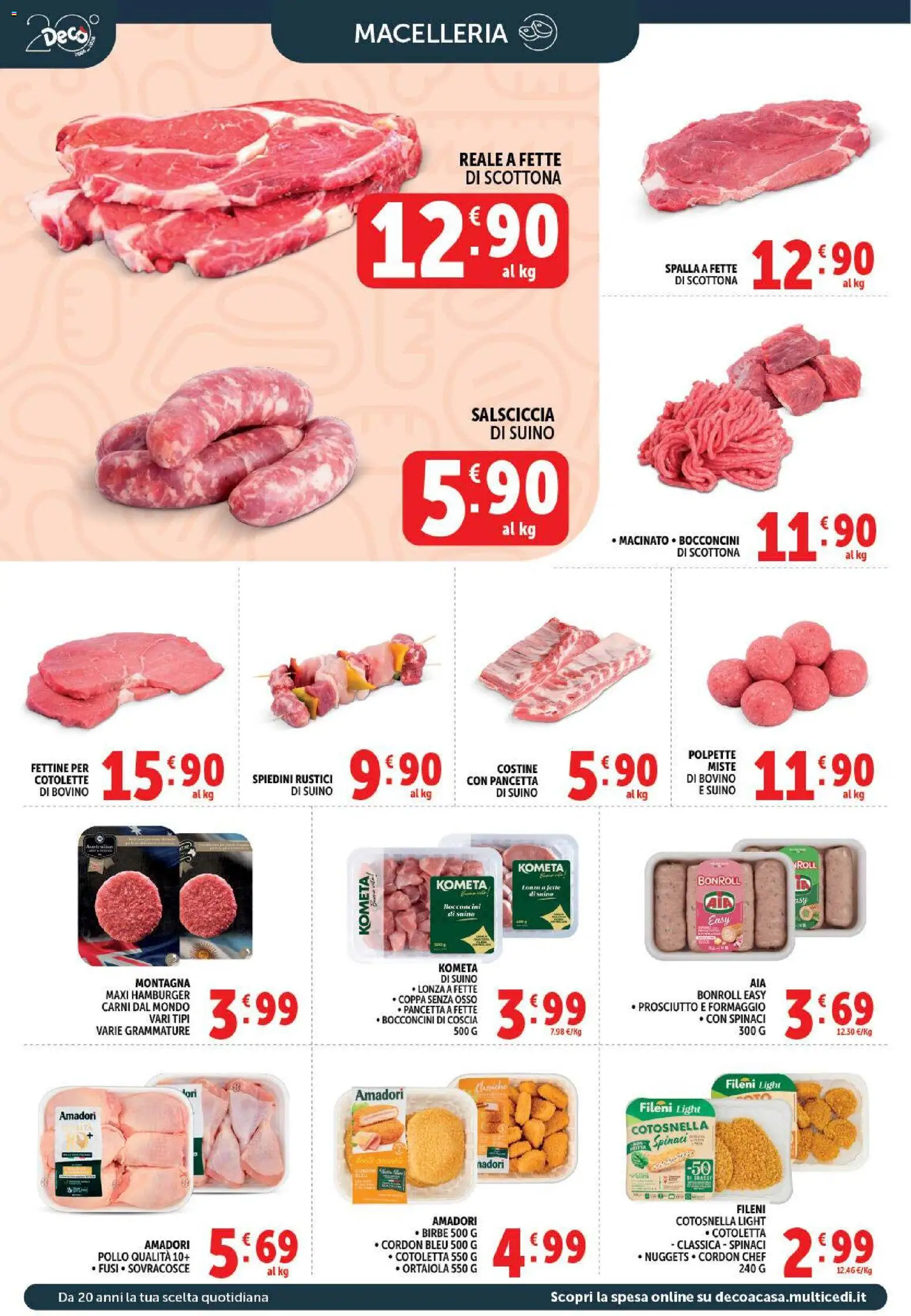 Volantino Decò del 01/09/2026 | Pagina: 6 | Prodotti: Bovino, Pollo, Spinaci, Macinato
