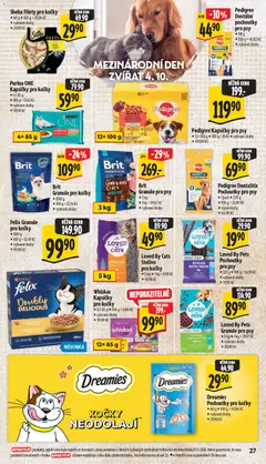 Náhled letáku Purina ONE Kapsičky pro kočky, 4x 85 g • 100 g = 17,62 Kč • vybrané druhy od 23.09.2026 | Strana: 35