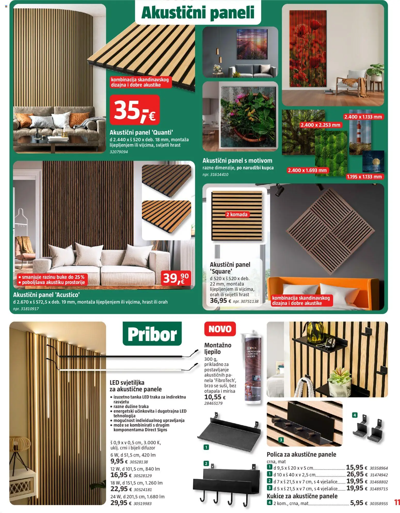 Bauhaus katalog | vrijedi od 16.09.2026 | Stranica: 11 | Proizvodi: Polica, Led, Led svjetiljka, Orah