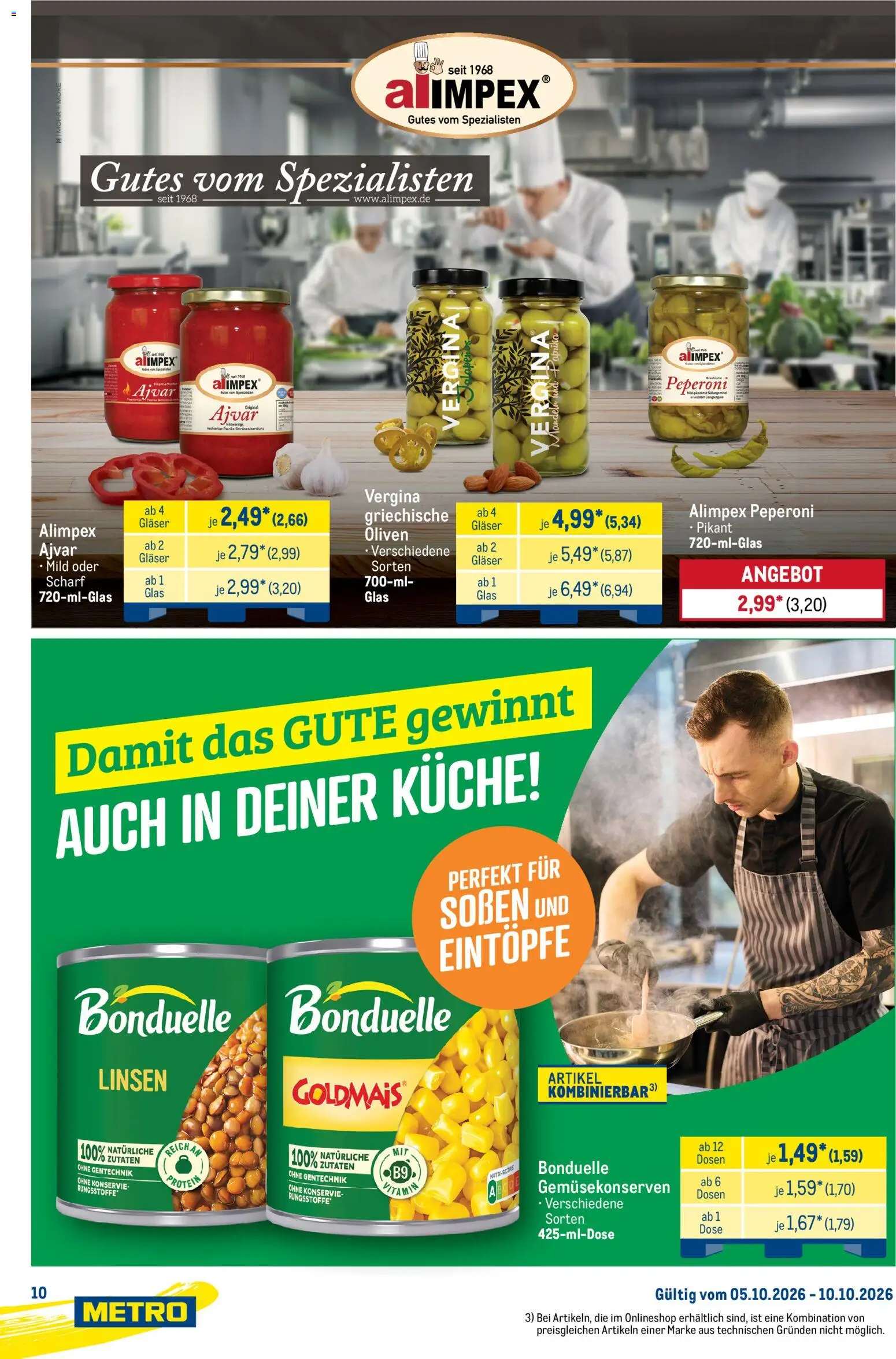 Metro Starke Marken – gültig ab 05.10.2026 | Seite: 10 | Produkte: Küche, Paprika