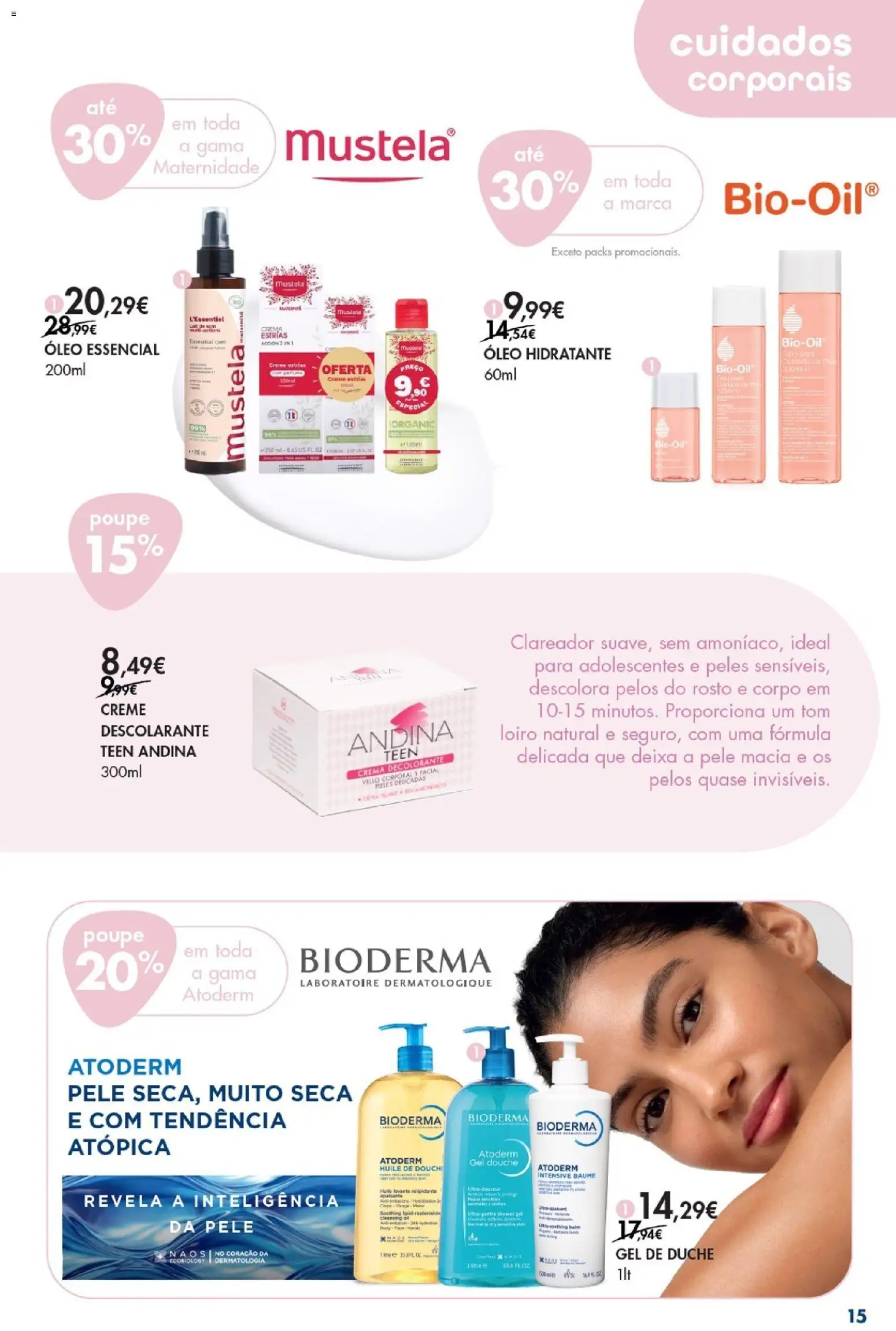 Pingo Doce Bem Estar Mulher Lojas │ válido de 03.03.2026 | Página: 15 | Produtos: Óleo, Descolorante, Creme