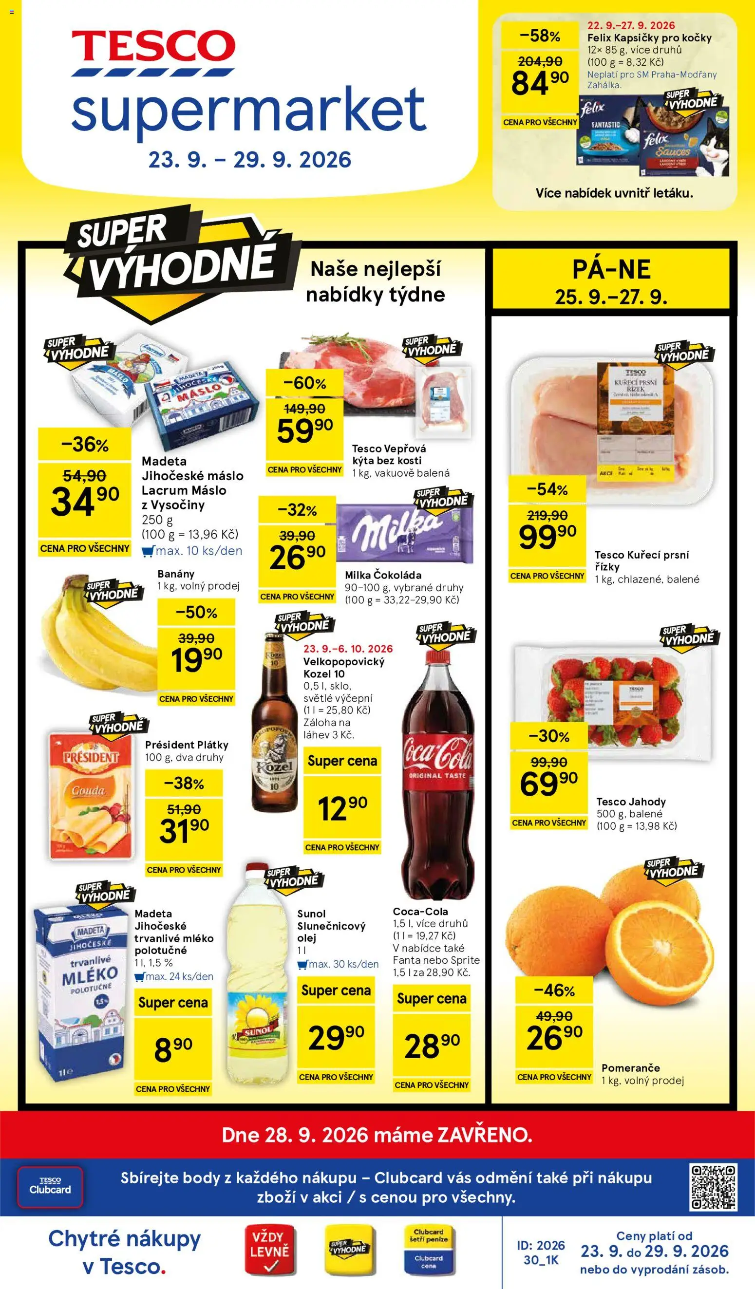Tesco leták - Supermarket od 23.09.2026 | Strana: 1