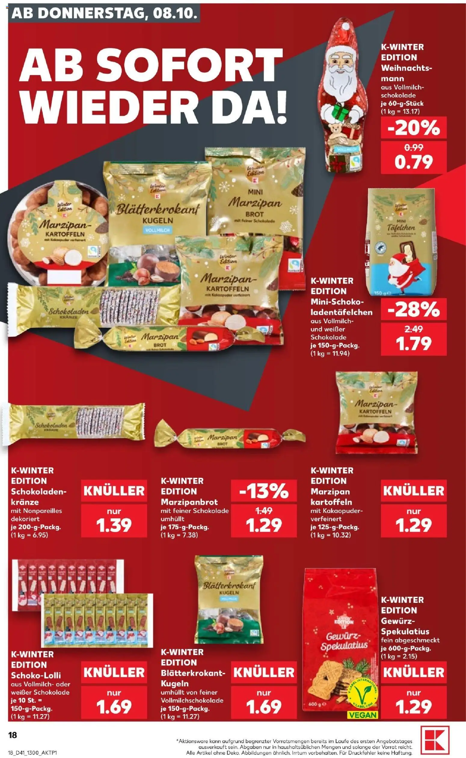 Kaufland Prospekt Köln – gültig ab 08.10.2026 | Seite: 20 | Produkte: Schokolade, Kartoffeln, Brot