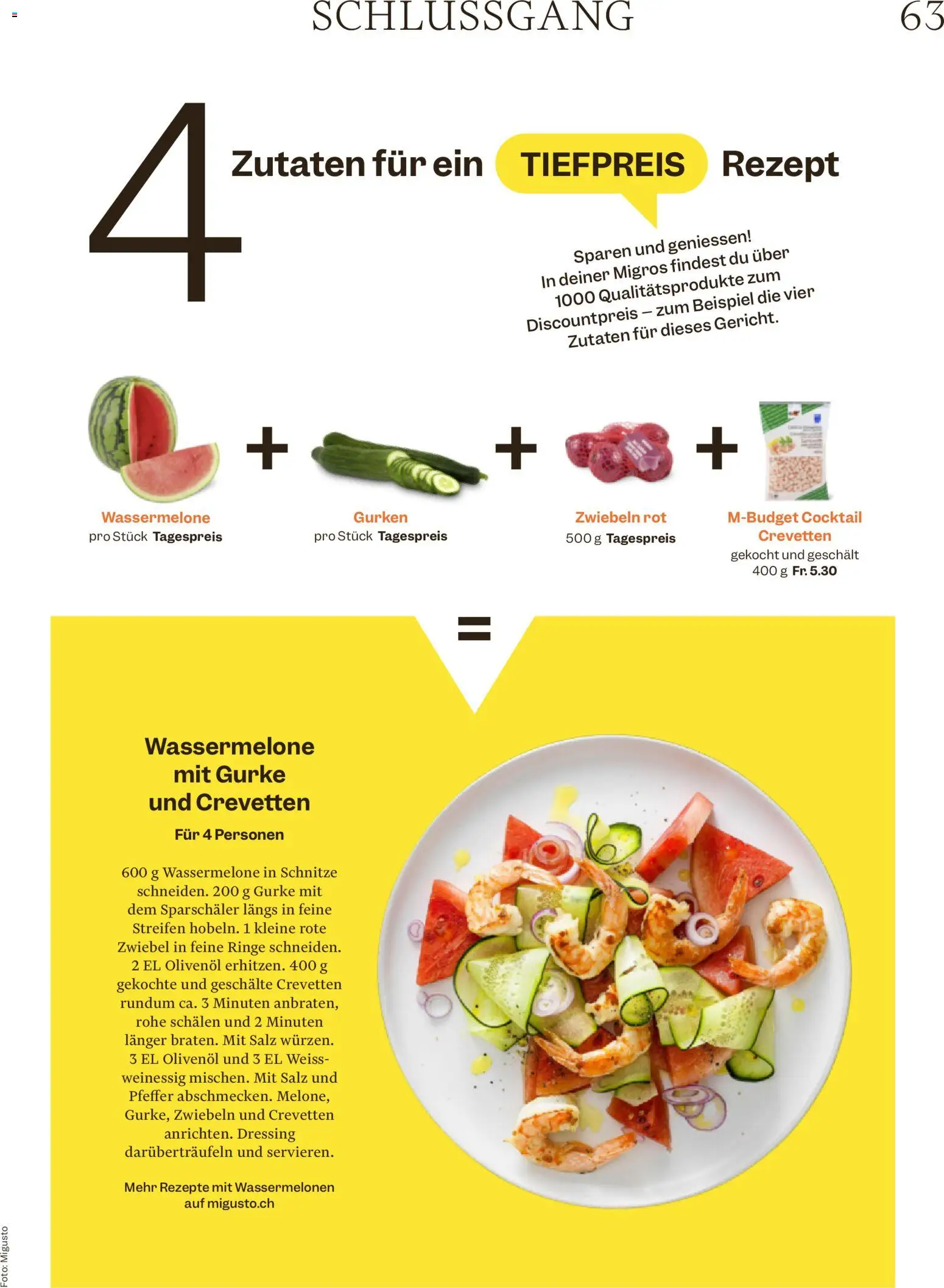 Migros aktionen Magazin – gültig ab 01.07.2026 | Seite: 63 | Produkte: Dressing, Gurken, Pfeffer, Salz