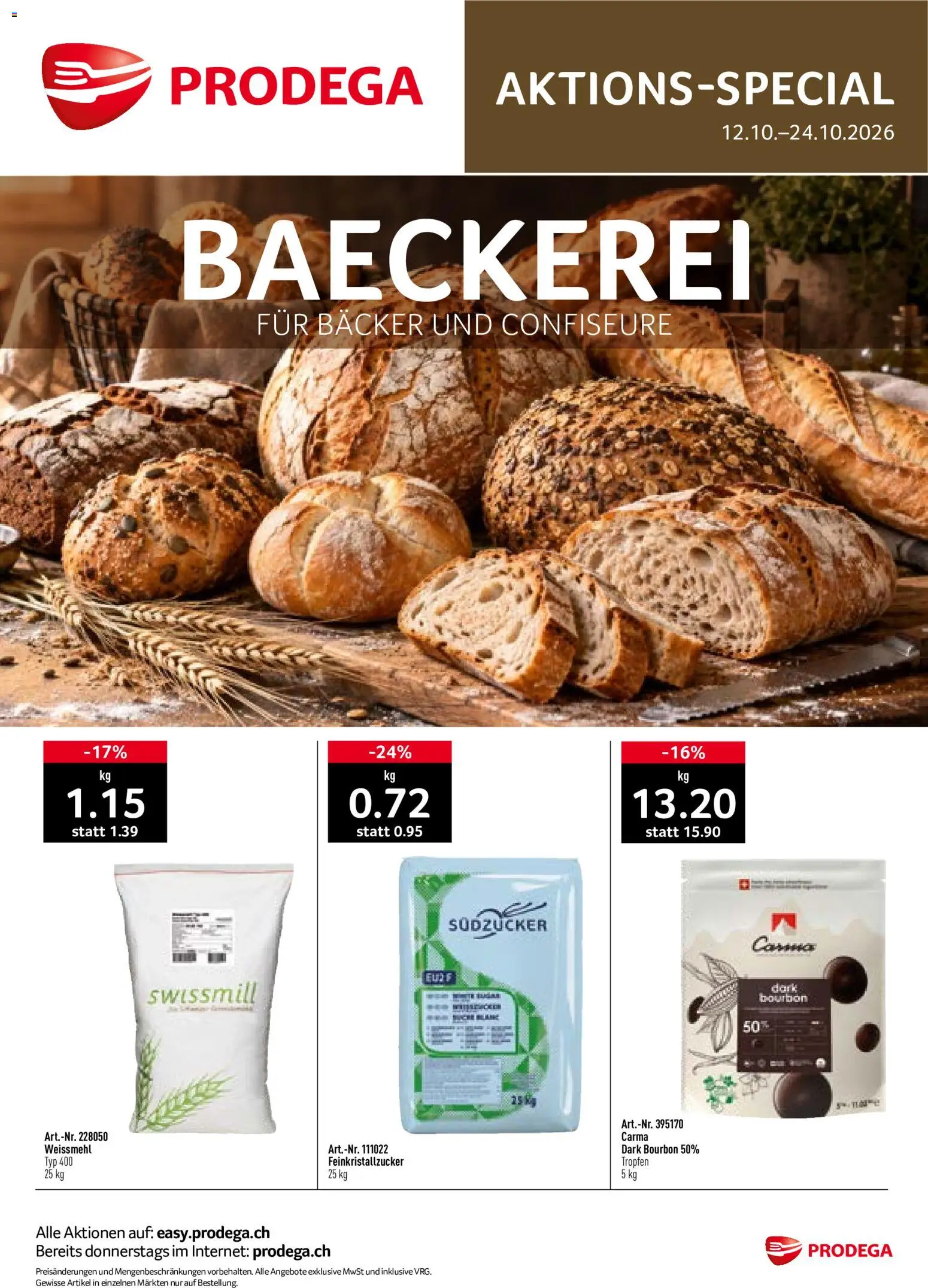 Prodega aktionen Bäckerei – gültig ab 12.10.2026 | Seite: 1 | Produkte: Bourbon
