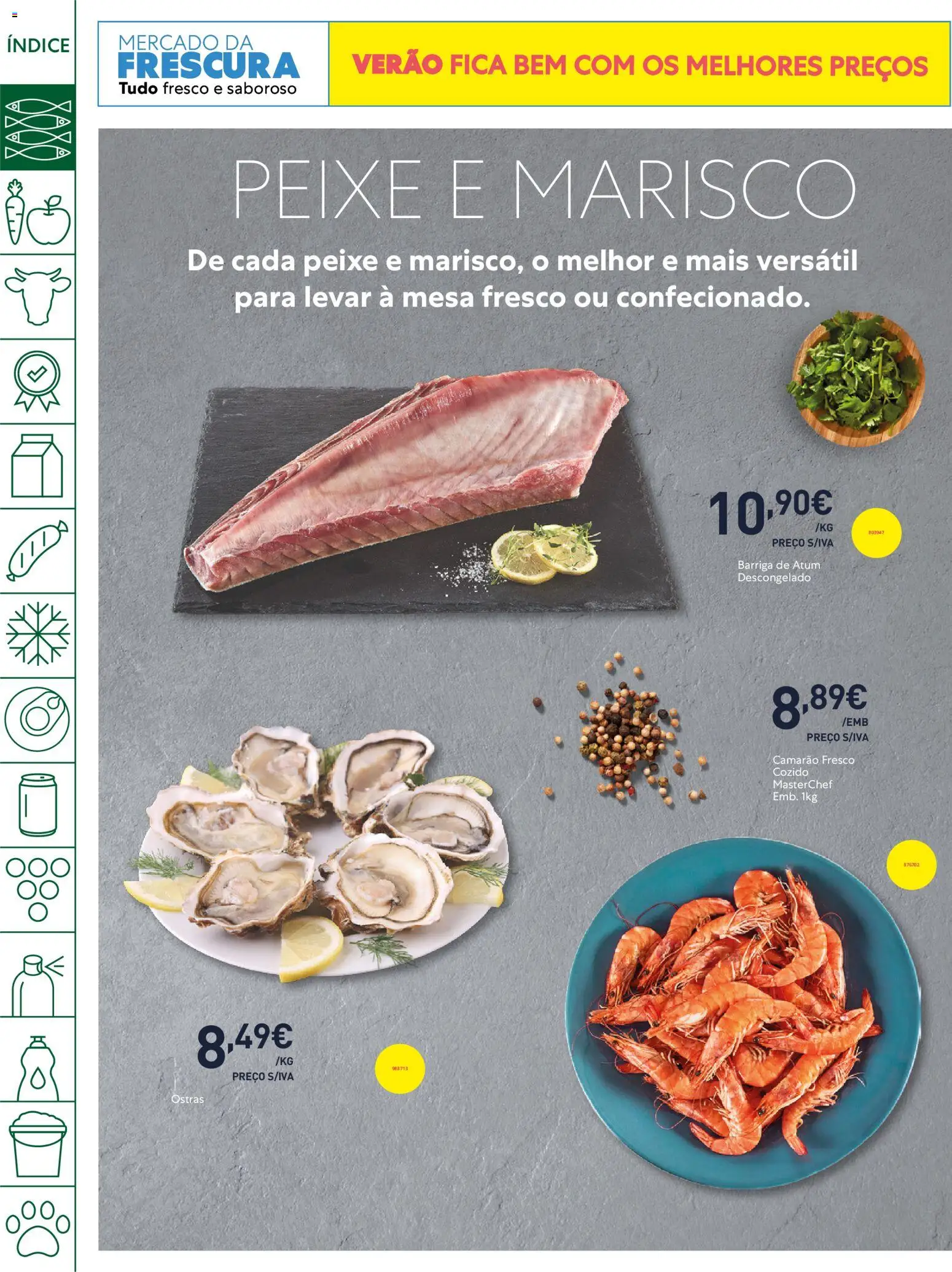 Recheio folheto Madeira │ válido de 21/07/2026 | Página: 2 | Produtos: Atum, Ostras, Camarão, Mesa