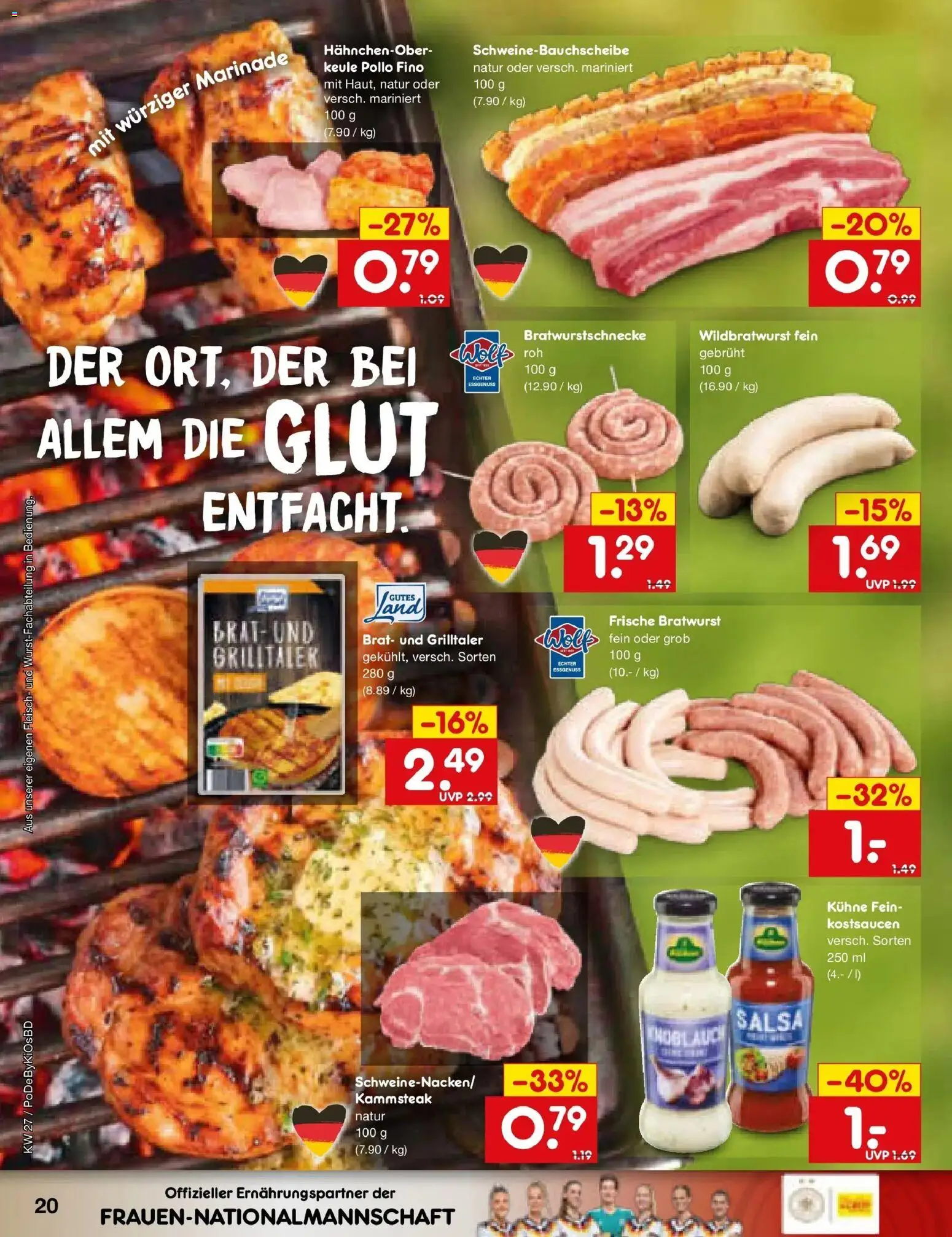 Netto Marken-Discount Prospekt Selb – gültig ab 29.06.2026 | Seite: 30 | Produkte: Bratwurst, Knoblauch, Fleisch