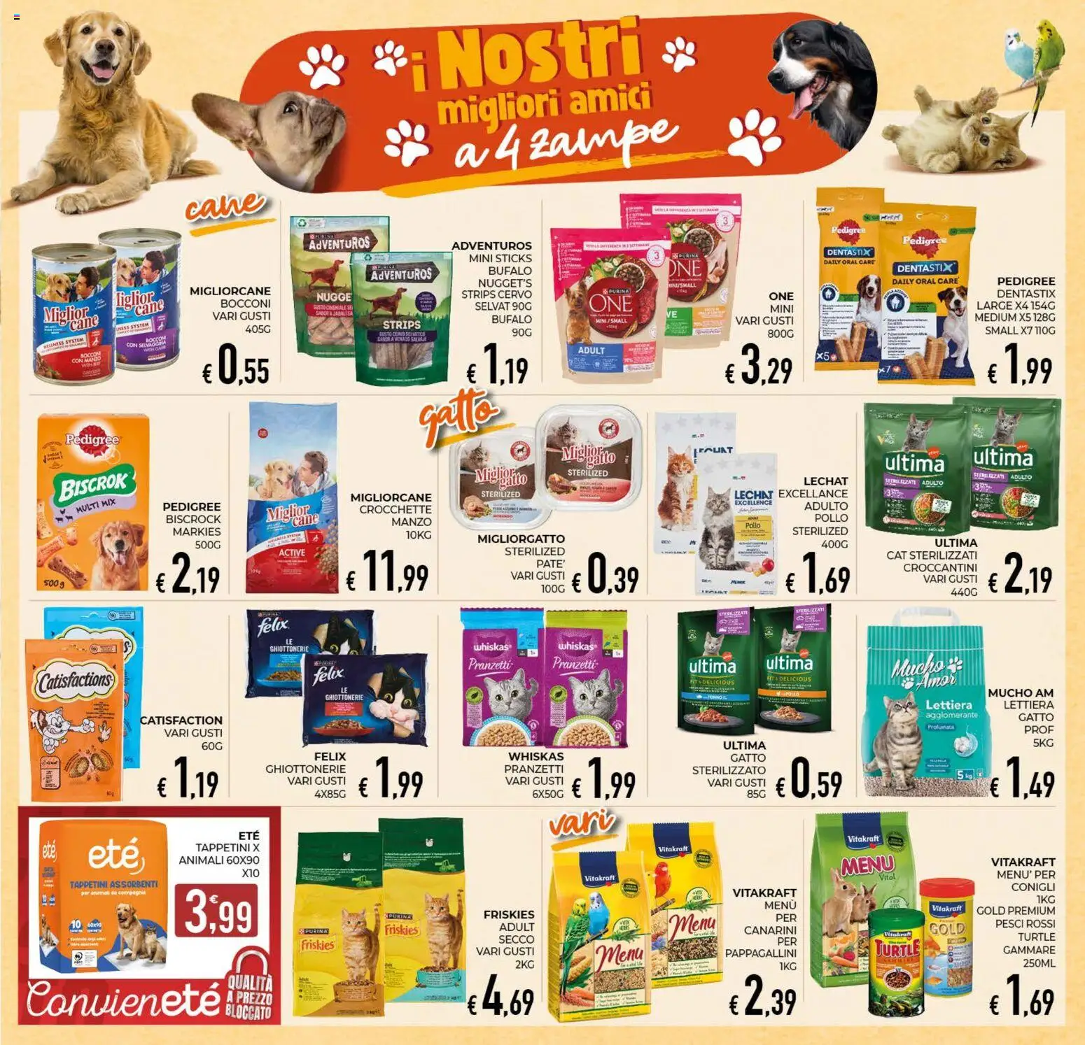 Volantino Eté del 22/09/2026 | Pagina: 15 | Prodotti: Pollo, Crocchette, Assorbenti, Bufalo