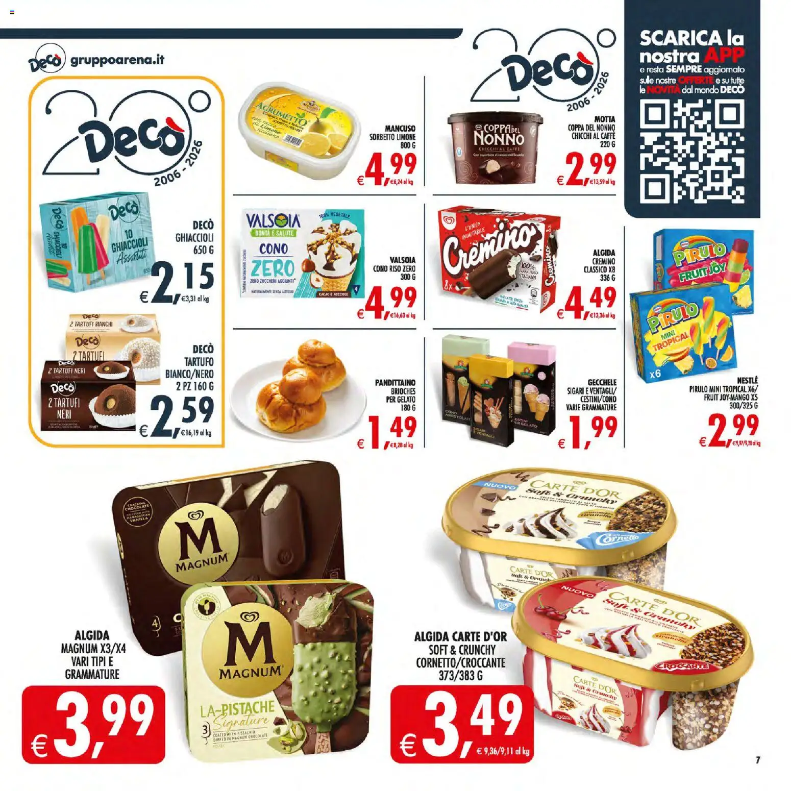 Volantino Decò del 30/06/2026 | Pagina: 9 | Prodotti: Ghiaccioli, Gelato, Limone, Pesca