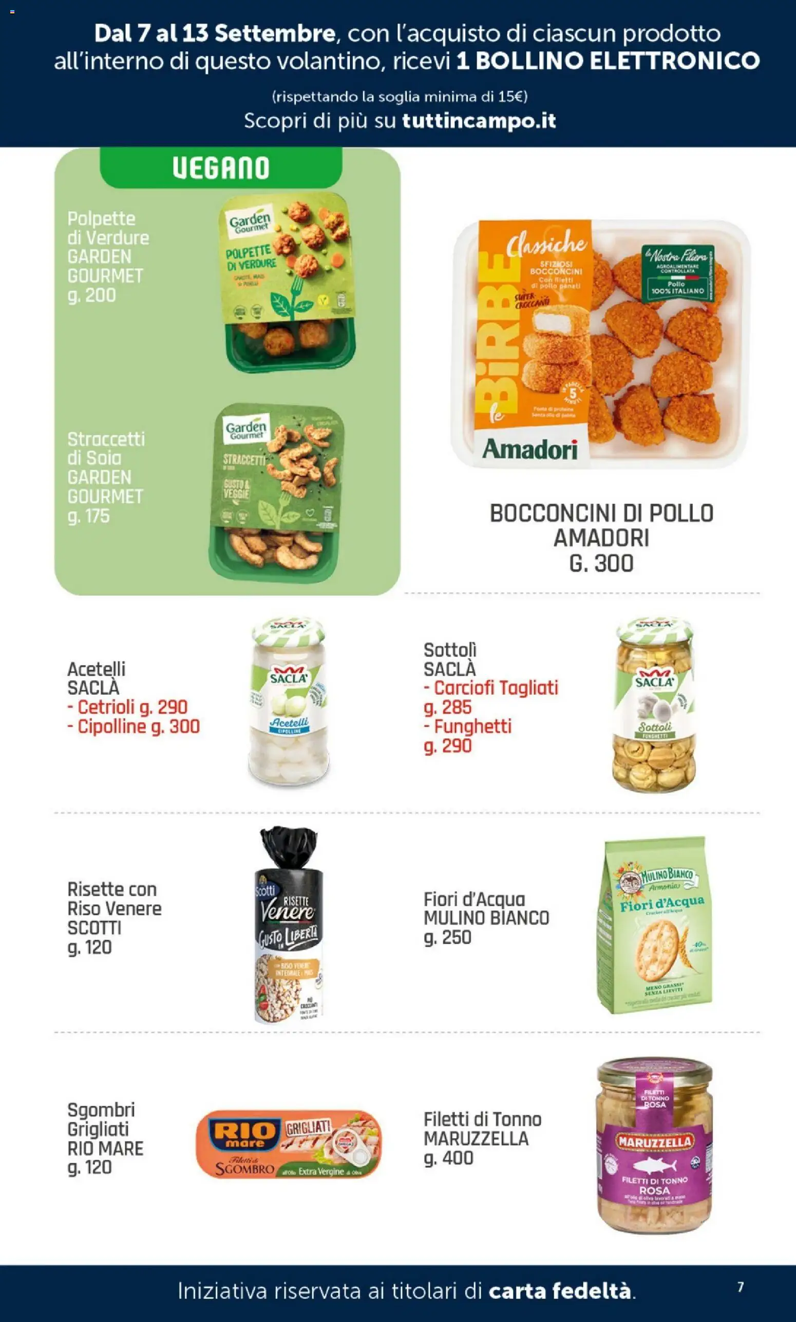 Volantino DOK del 07/09/2026 | Pagina: 7 | Prodotti: Verdure, Sgombro, Polpette, Cipolline