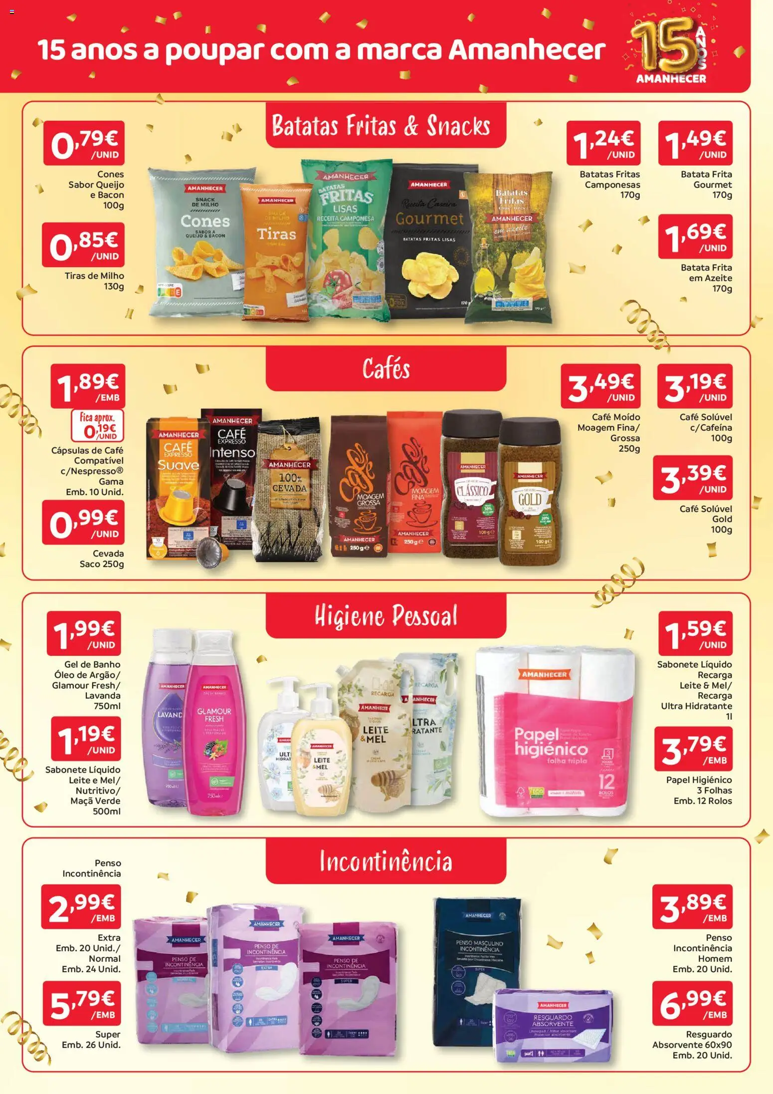 Amanhecer folheto │ válido de 01/10/2026 | Página: 7 | Produtos: Batata, Saco, Sabonete líquido, Milho