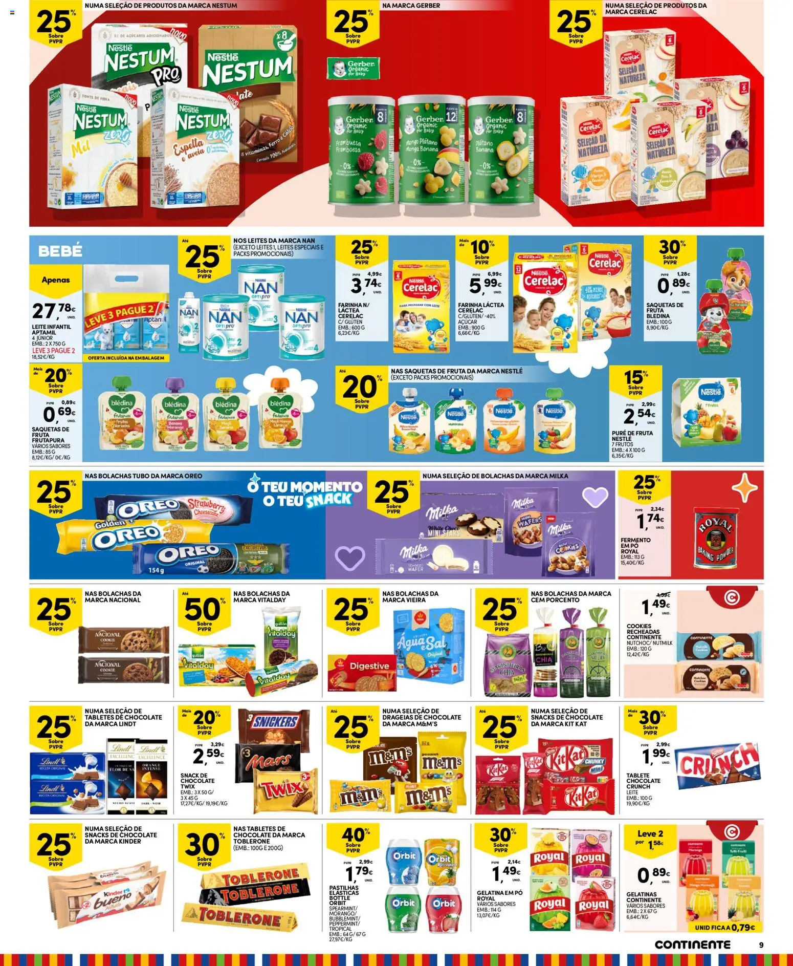 Continente Madeira │ válido de 05.05.2026 | Página: 9 | Produtos: Farinha láctea, Banana, Mel, Cereais