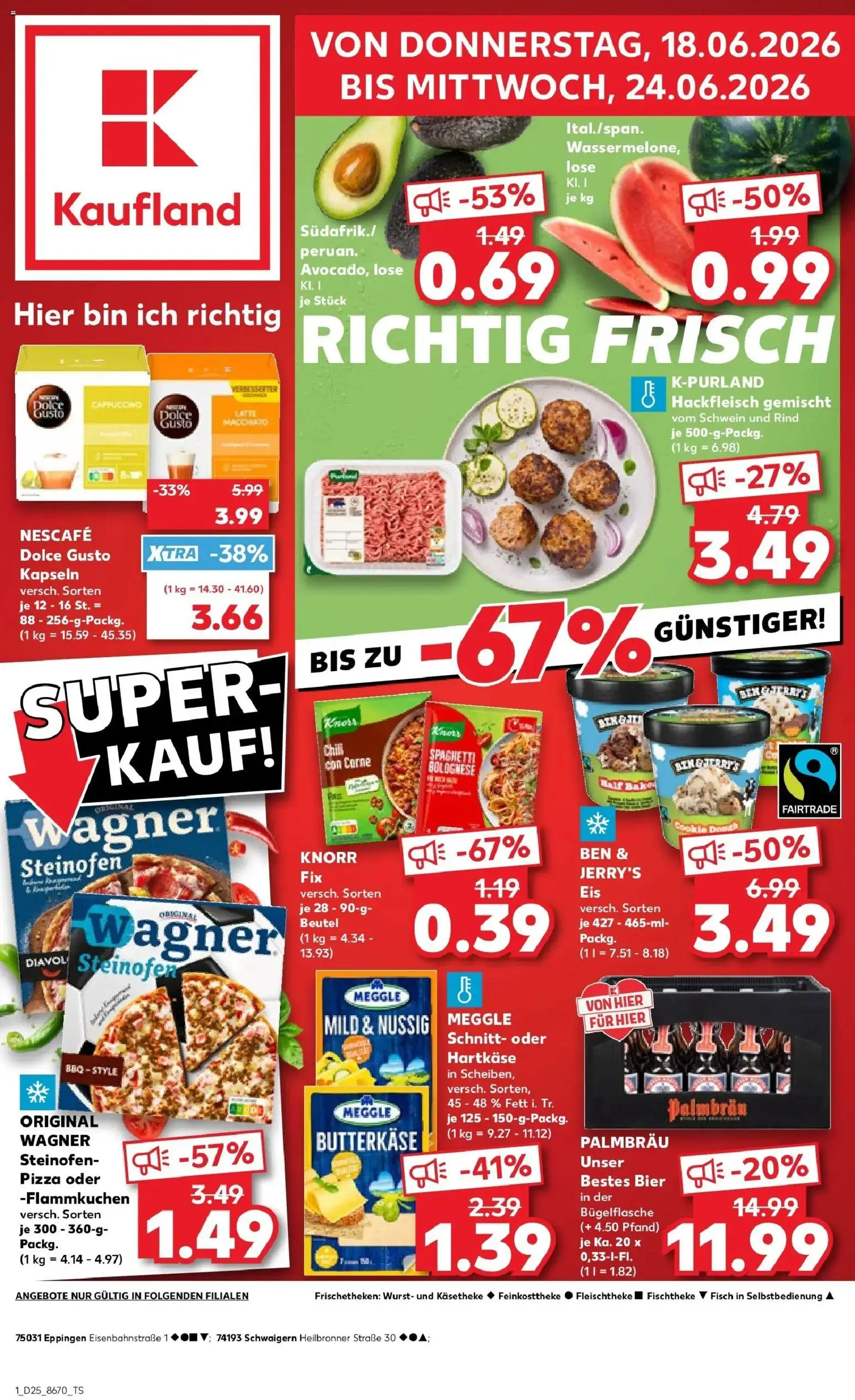 Kaufland Prospekt Schwaigern – gültig ab 18.06.2026 | Seite: 1