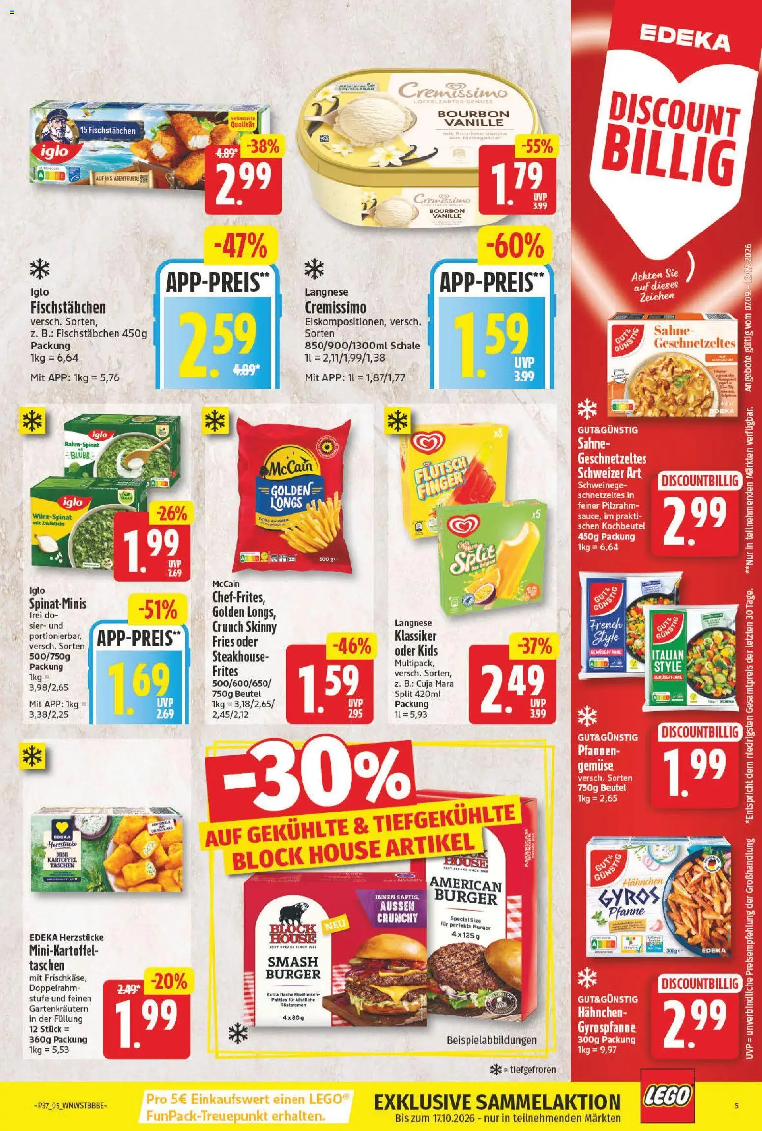 NP Discount Prospekt – gültig ab 07.09.2026 | Seite: 6 | Produkte: Taschen, Iglo, Fischstabchen, Bourbon