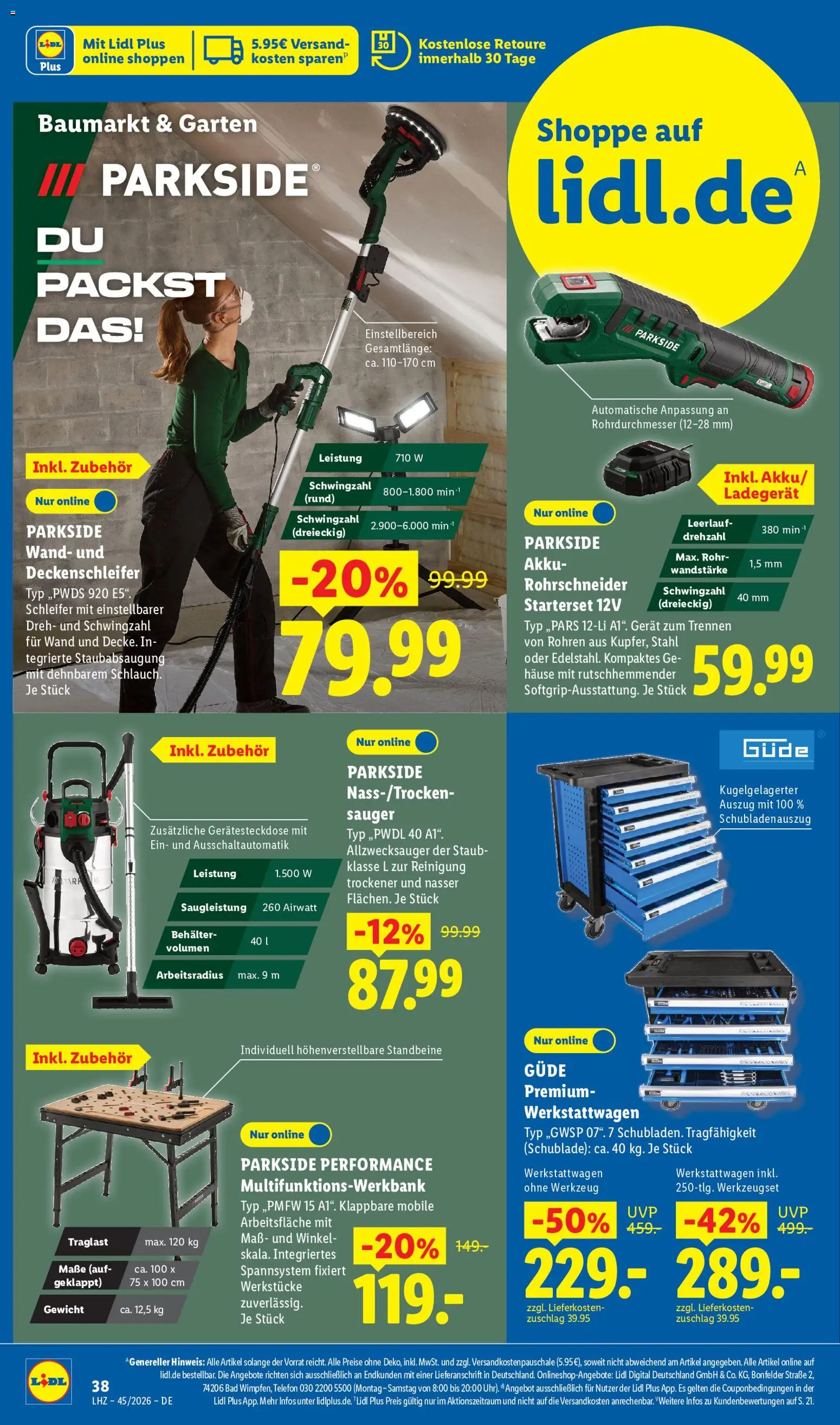 Lidl Německo leták od 02.11.2026 | Strana: 4 | Produkty: Parkside, Telefon